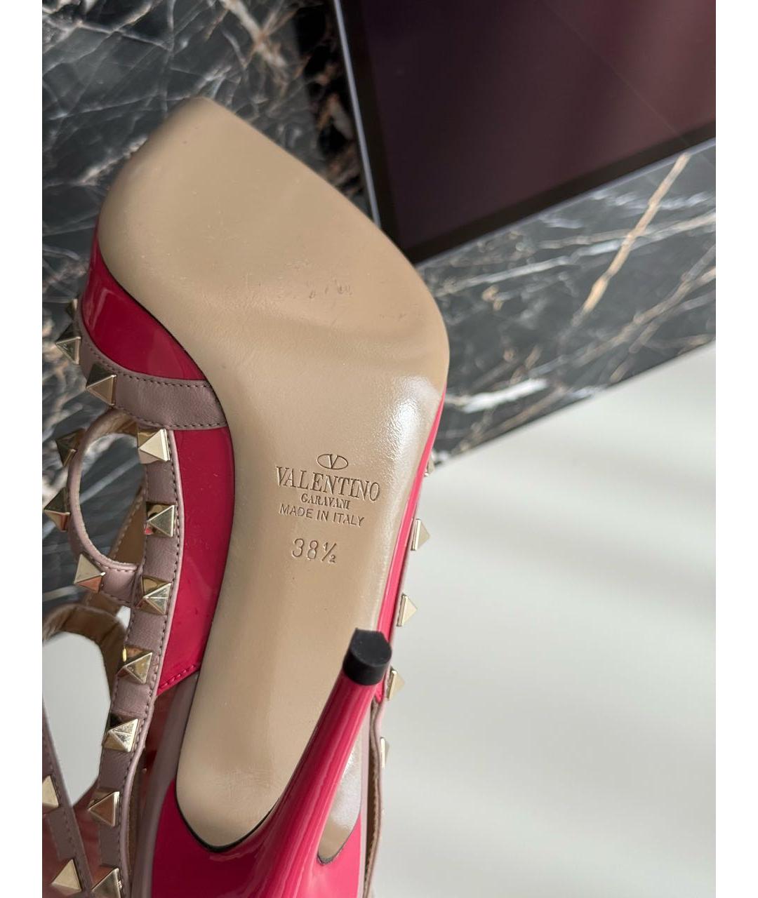 VALENTINO Розовые туфли из лакированной кожи, фото 8