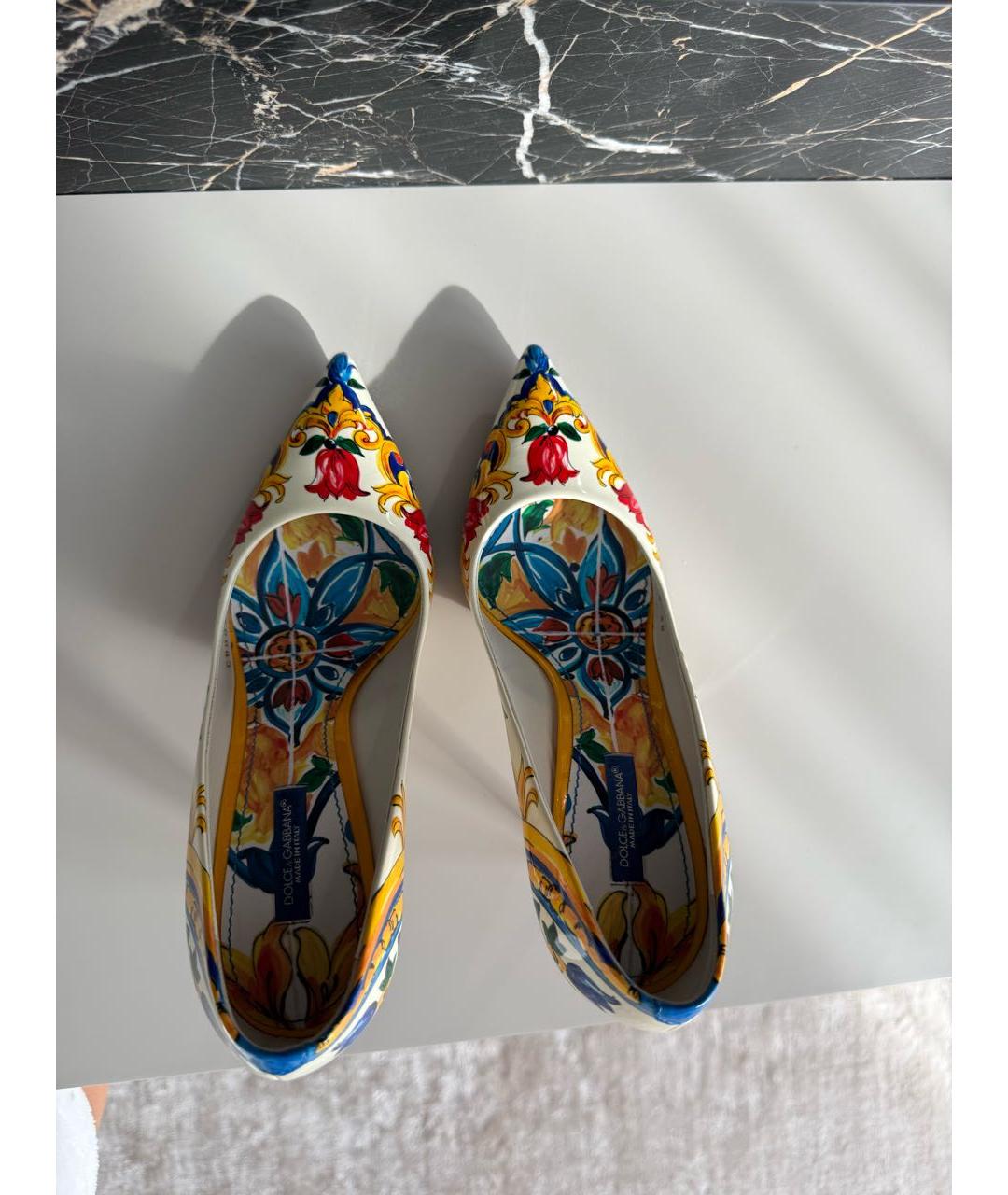 DOLCE&GABBANA Мульти туфли, фото 3
