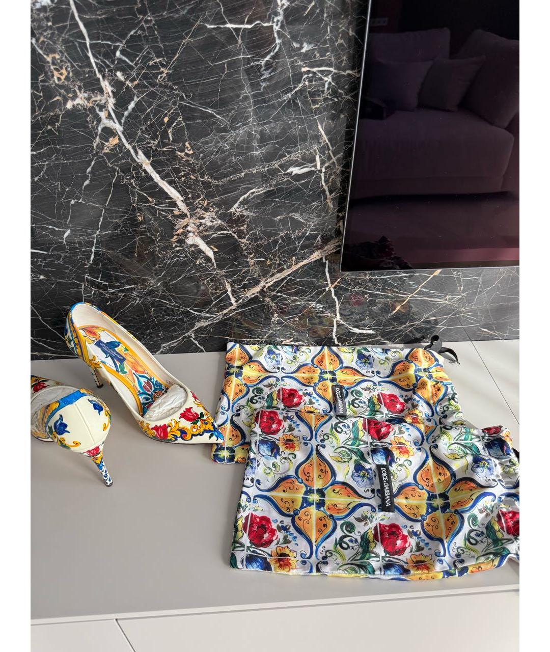 DOLCE&GABBANA Мульти туфли, фото 7