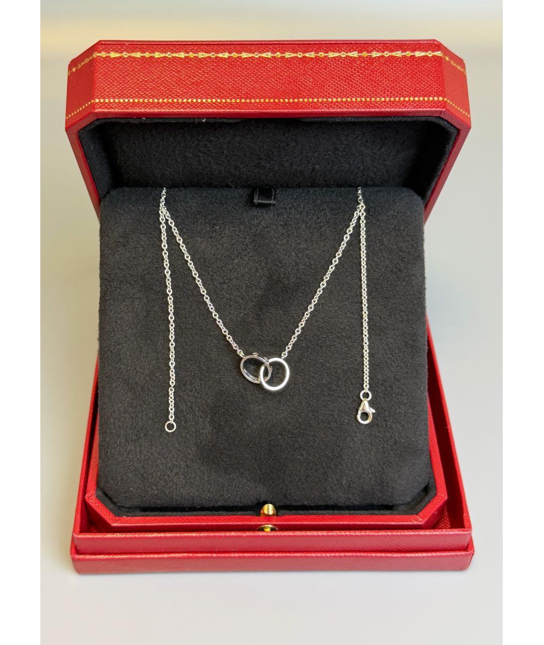 CARTIER Серебряное колье из белого золота, фото 4