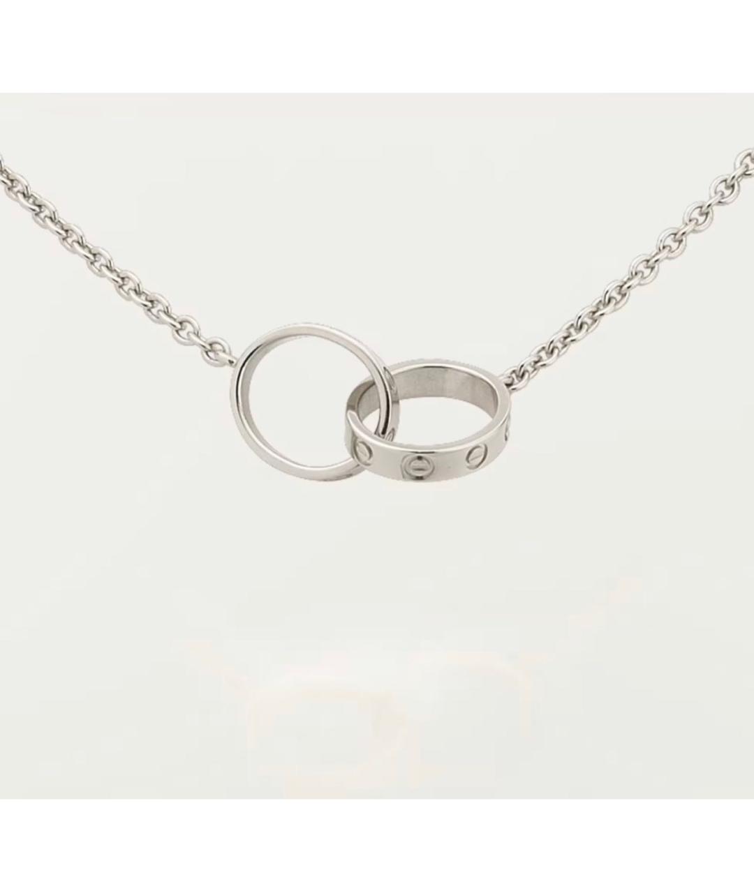 CARTIER Серебряное колье из белого золота, фото 8