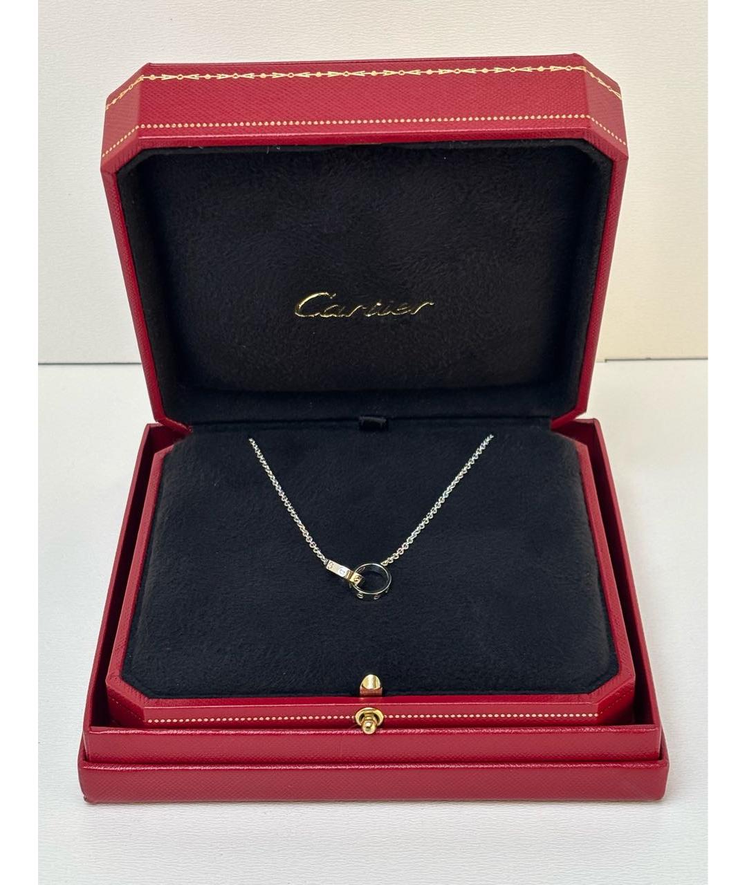 CARTIER Серебряное колье из белого золота, фото 4