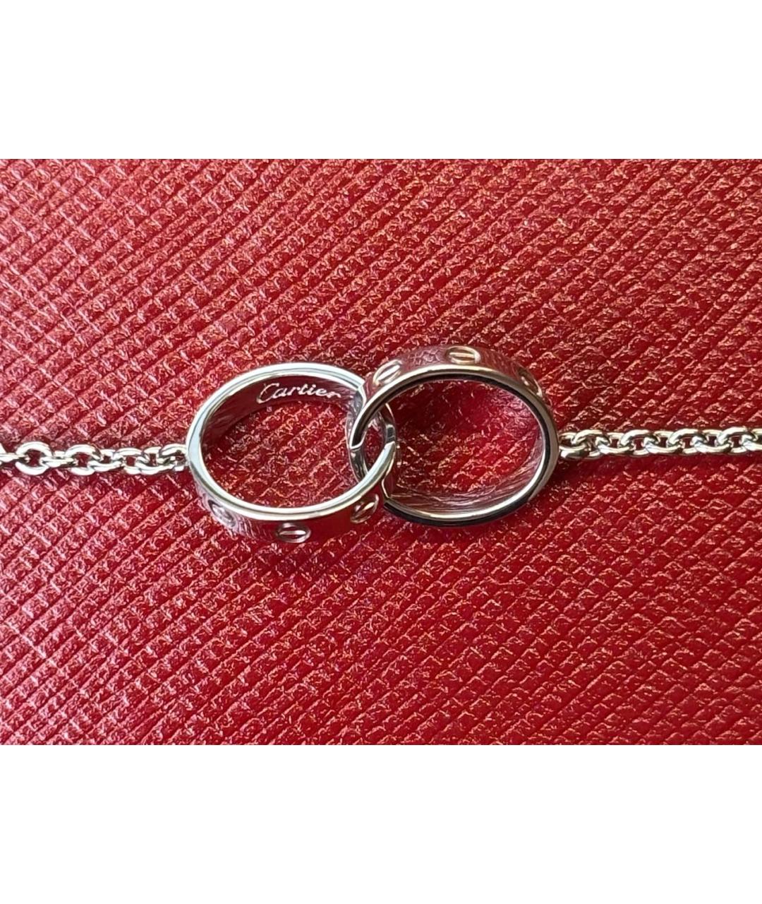 CARTIER Серебряное колье из белого золота, фото 5