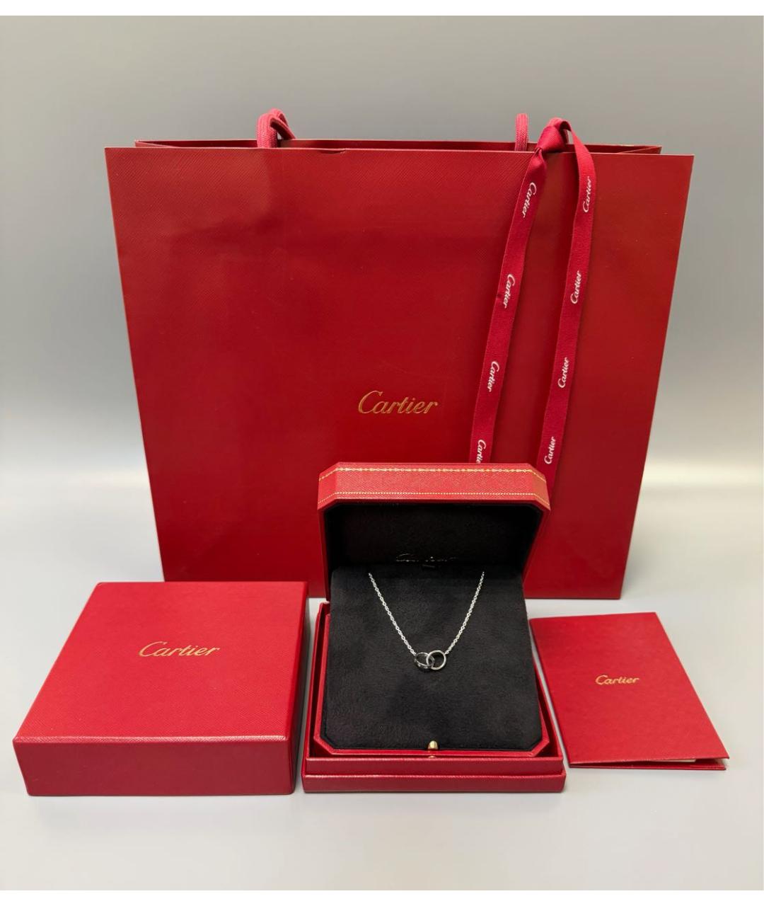 CARTIER Серебряное колье из белого золота, фото 2
