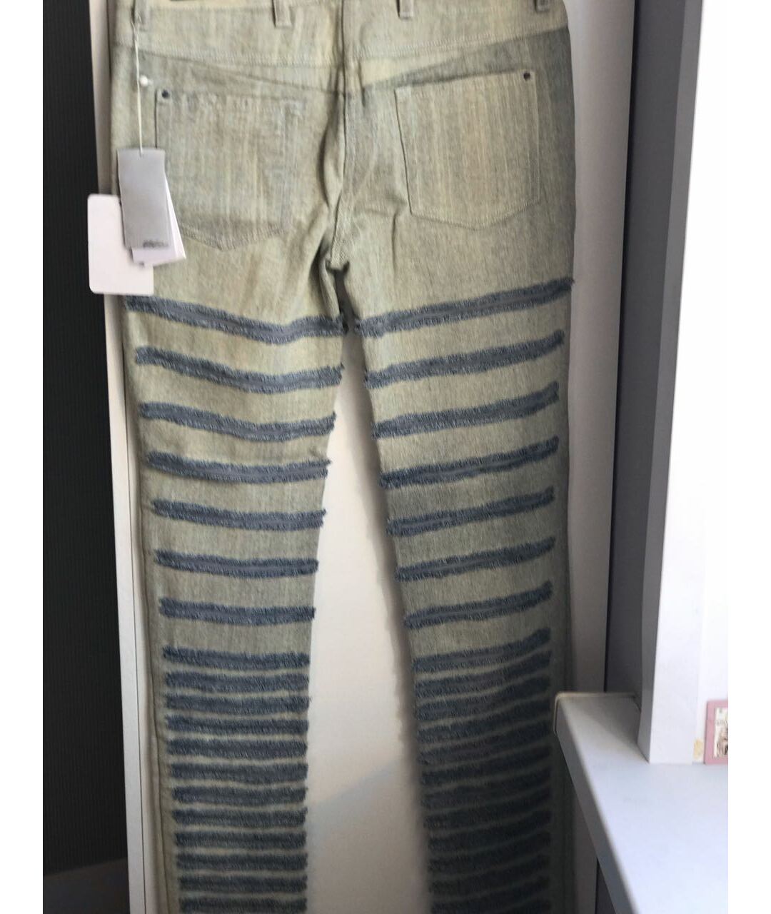 3.1 PHILLIP LIM Голубые хлопковые прямые джинсы, фото 2