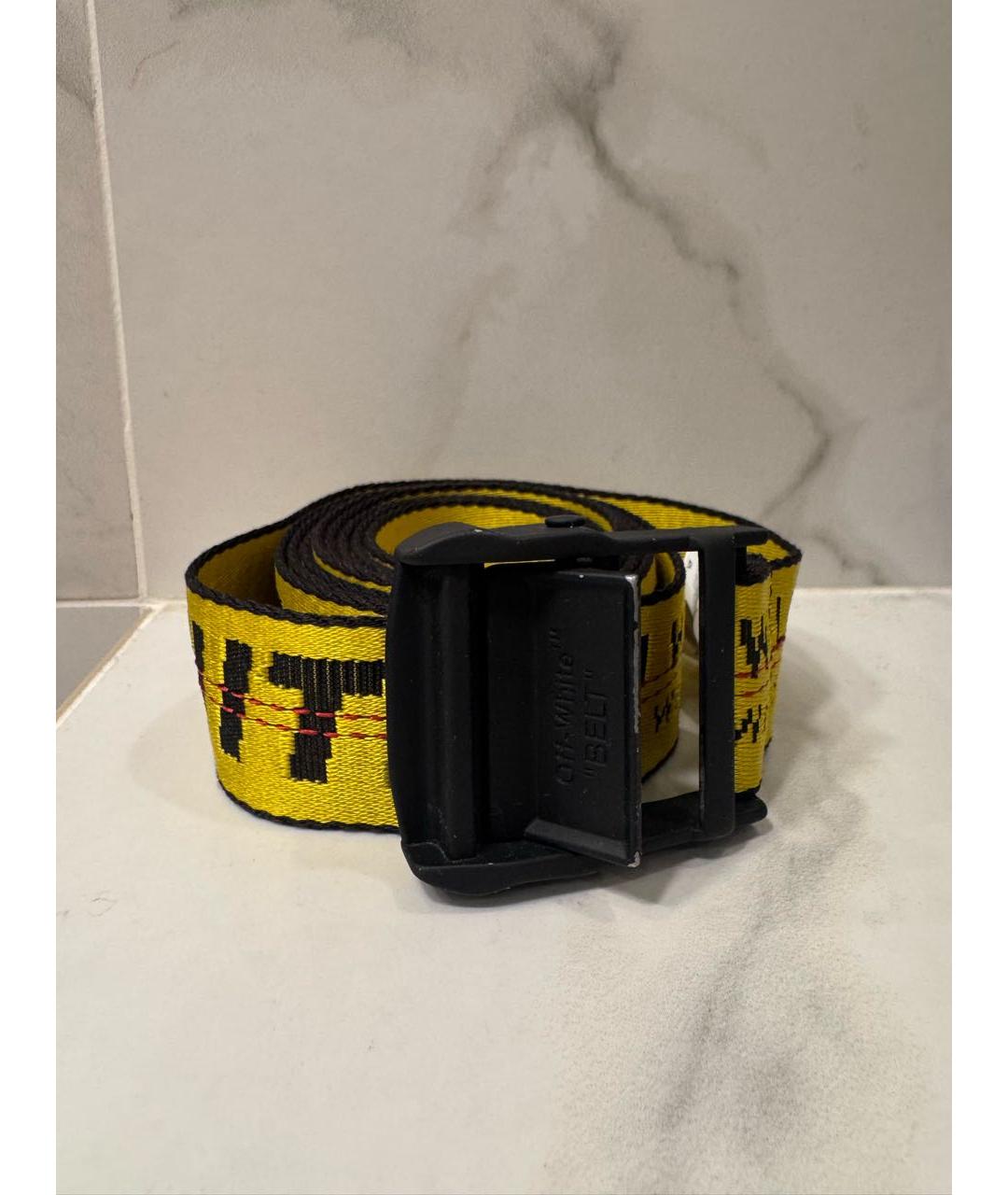 OFF-WHITE Желтый ремень, фото 6