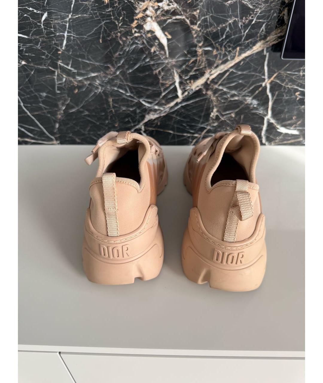 CHRISTIAN DIOR Бежевые кроссовки, фото 4