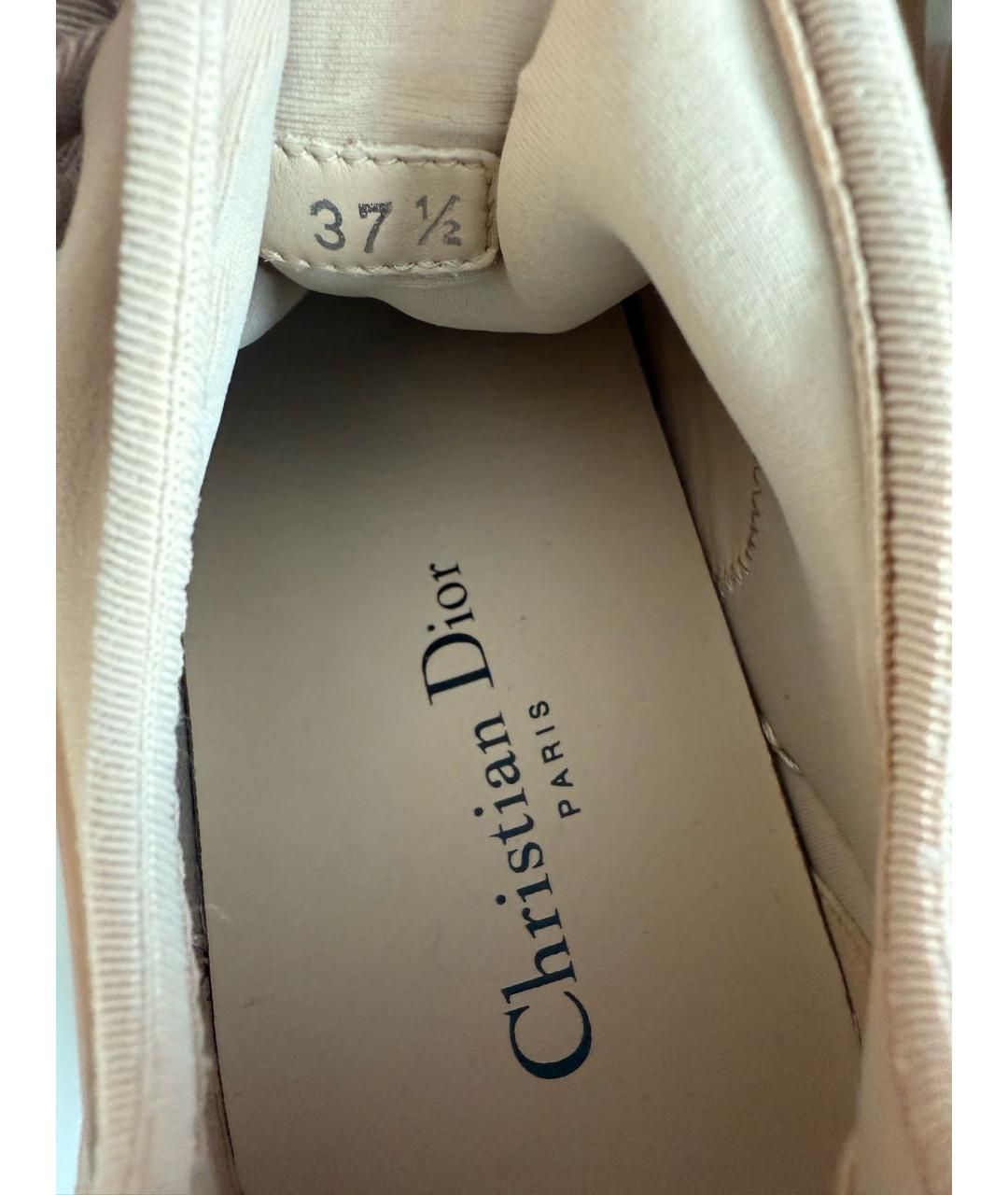 CHRISTIAN DIOR Бежевые кроссовки, фото 6