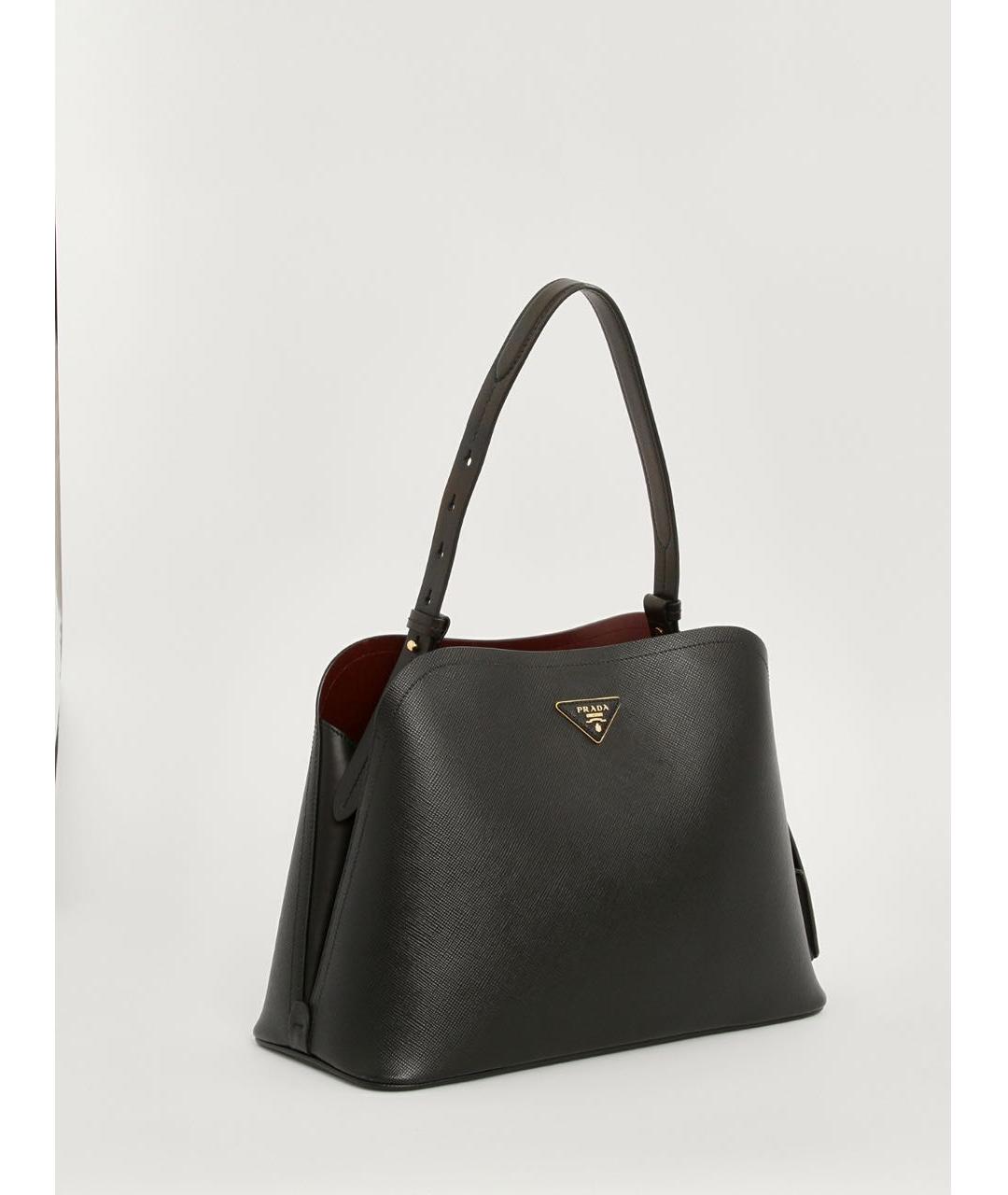 PRADA Черная кожаная сумка через плечо, фото 8