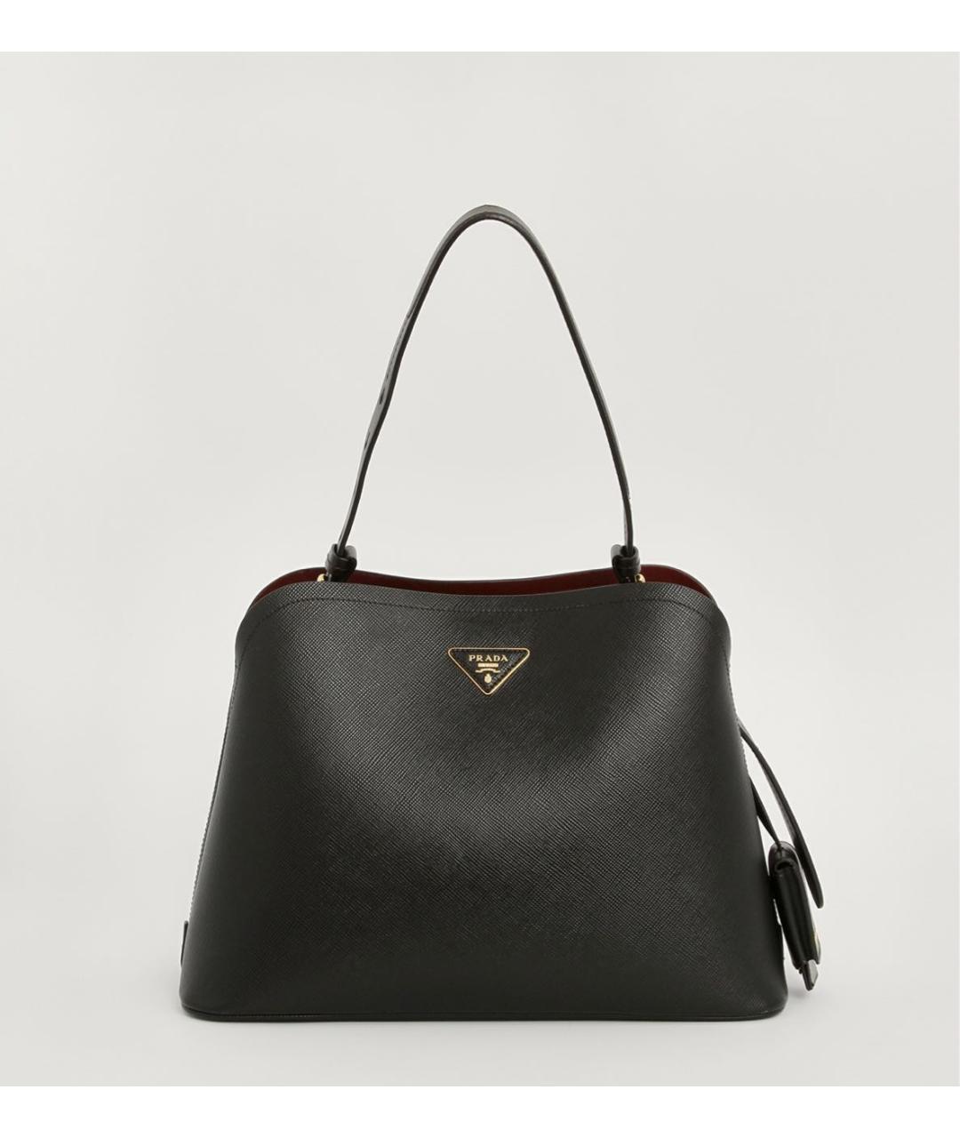 PRADA Черная кожаная сумка через плечо, фото 9