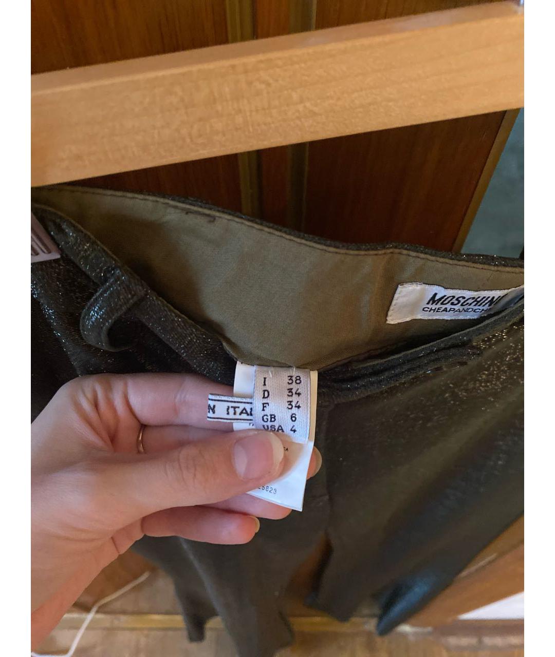 MOSCHINO Зеленый полиамидовый костюм с брюками, фото 6