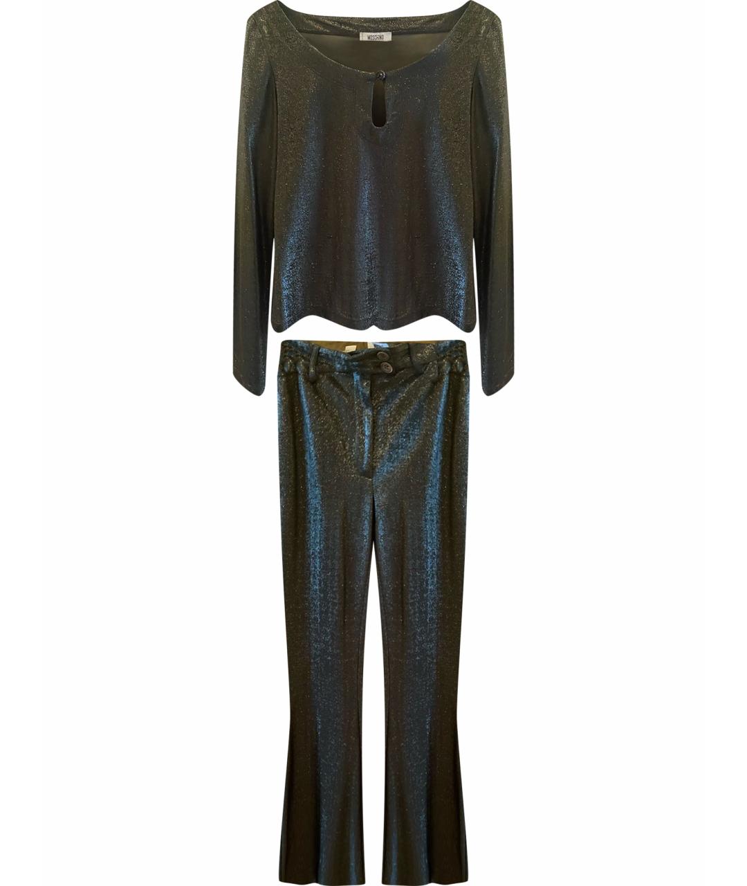 MOSCHINO Зеленый полиамидовый костюм с брюками, фото 1