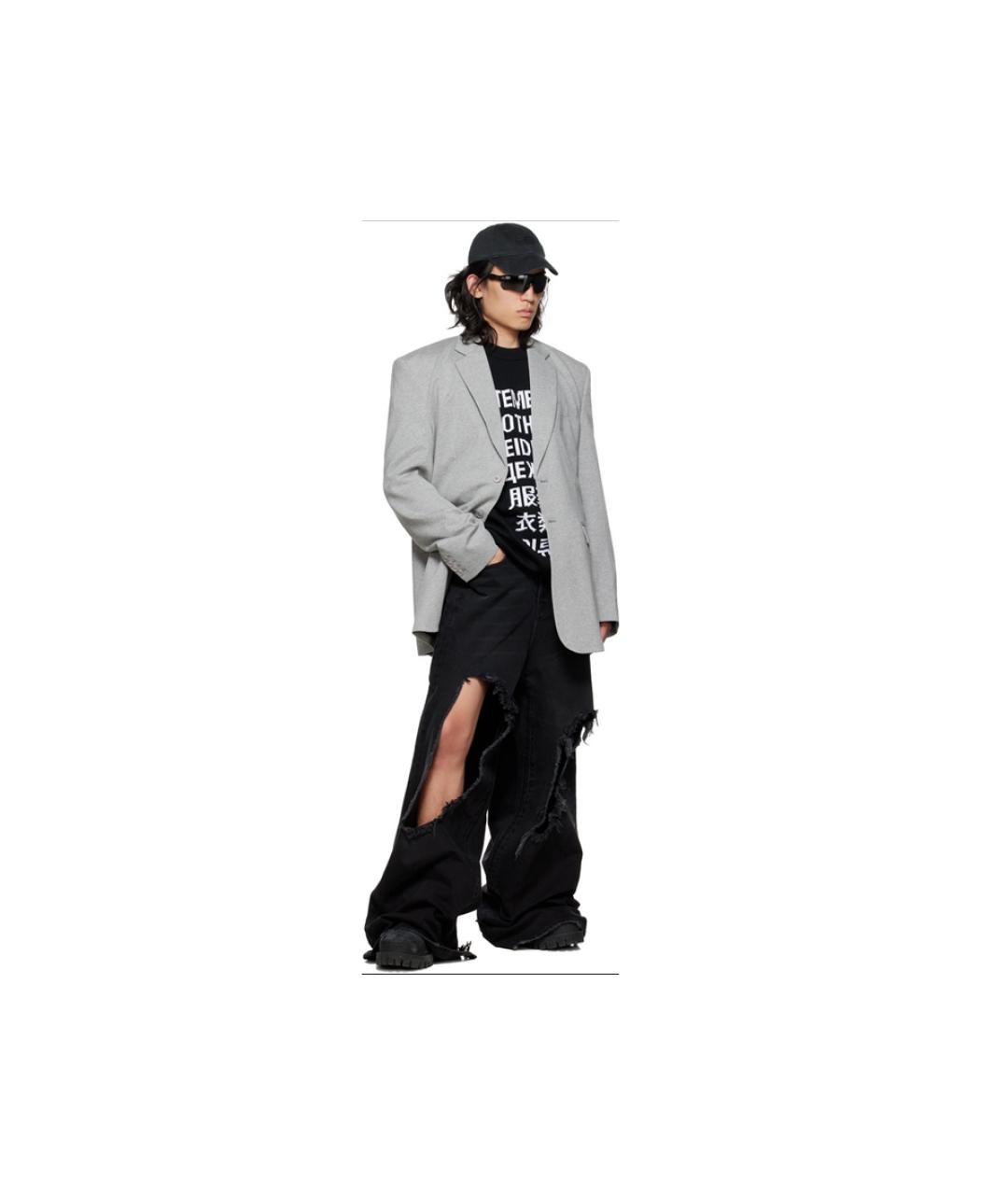 VETEMENTS Черный шерстяной джемпер / свитер, фото 6