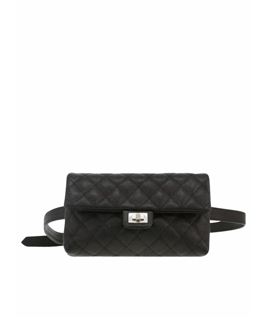 CHANEL Черная кожаная поясная сумка, фото 1