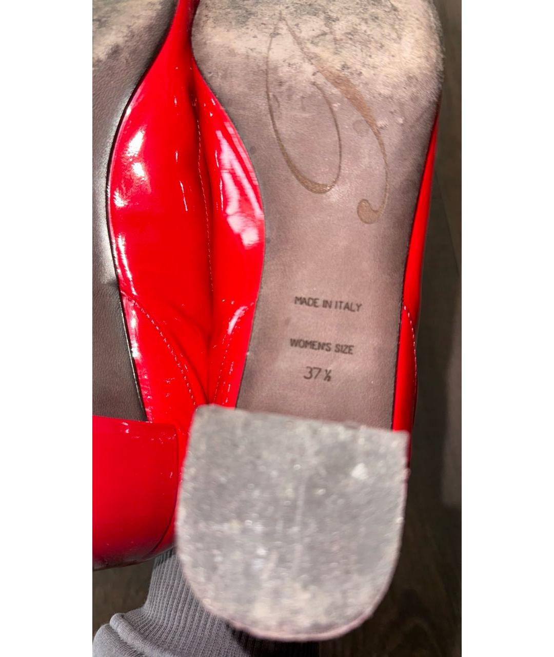 ROGER VIVIER Красные туфли из лакированной кожи, фото 6