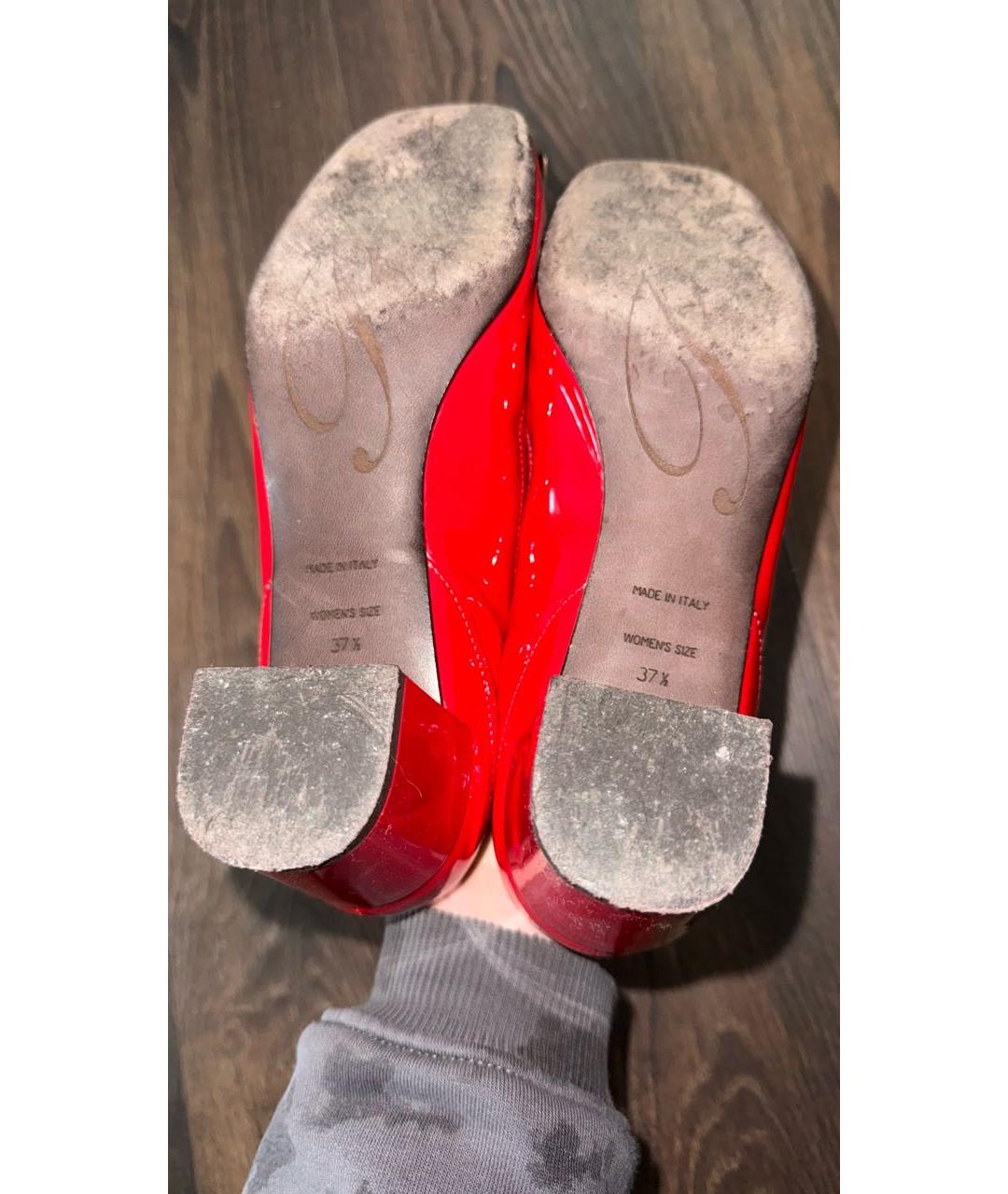 ROGER VIVIER Красные туфли из лакированной кожи, фото 5