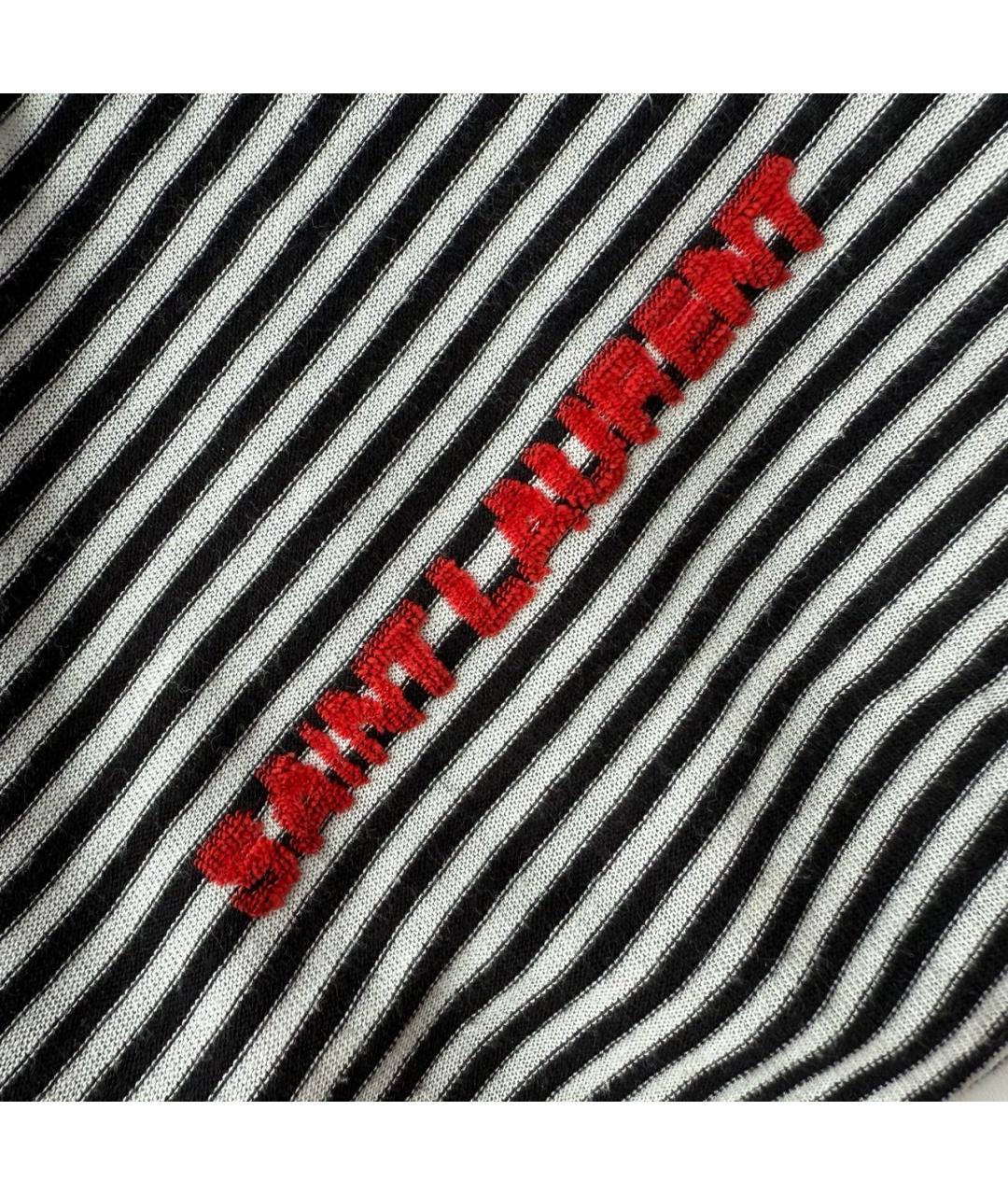 SAINT LAURENT Белая хлопковая футболка, фото 4