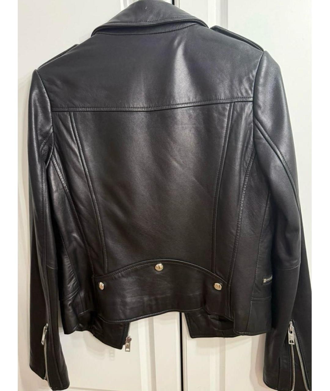 SAINT LAURENT Черная кожаная куртка, фото 2