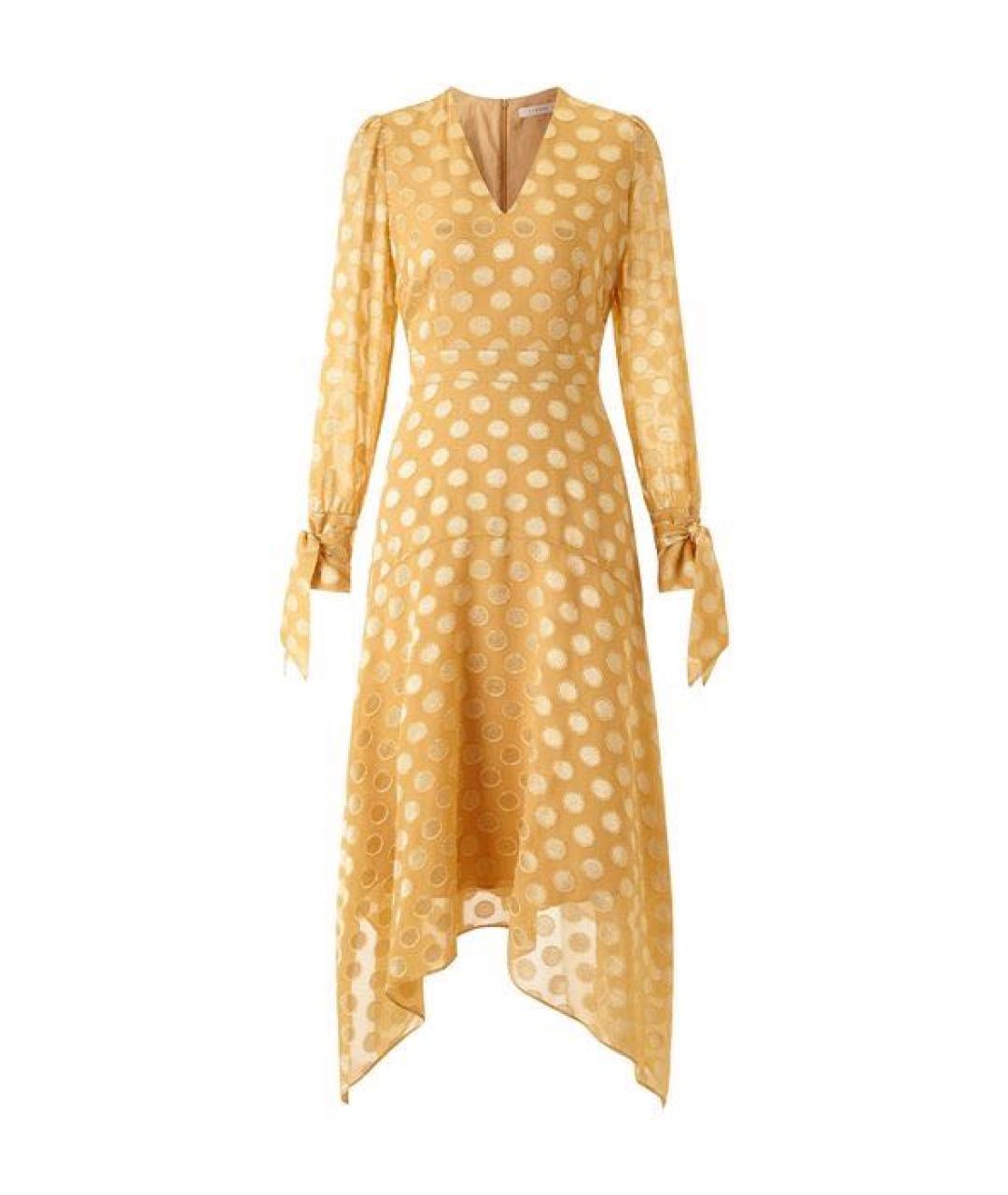 IVY OAK Желтое полиэстеровое повседневное платье, фото 1