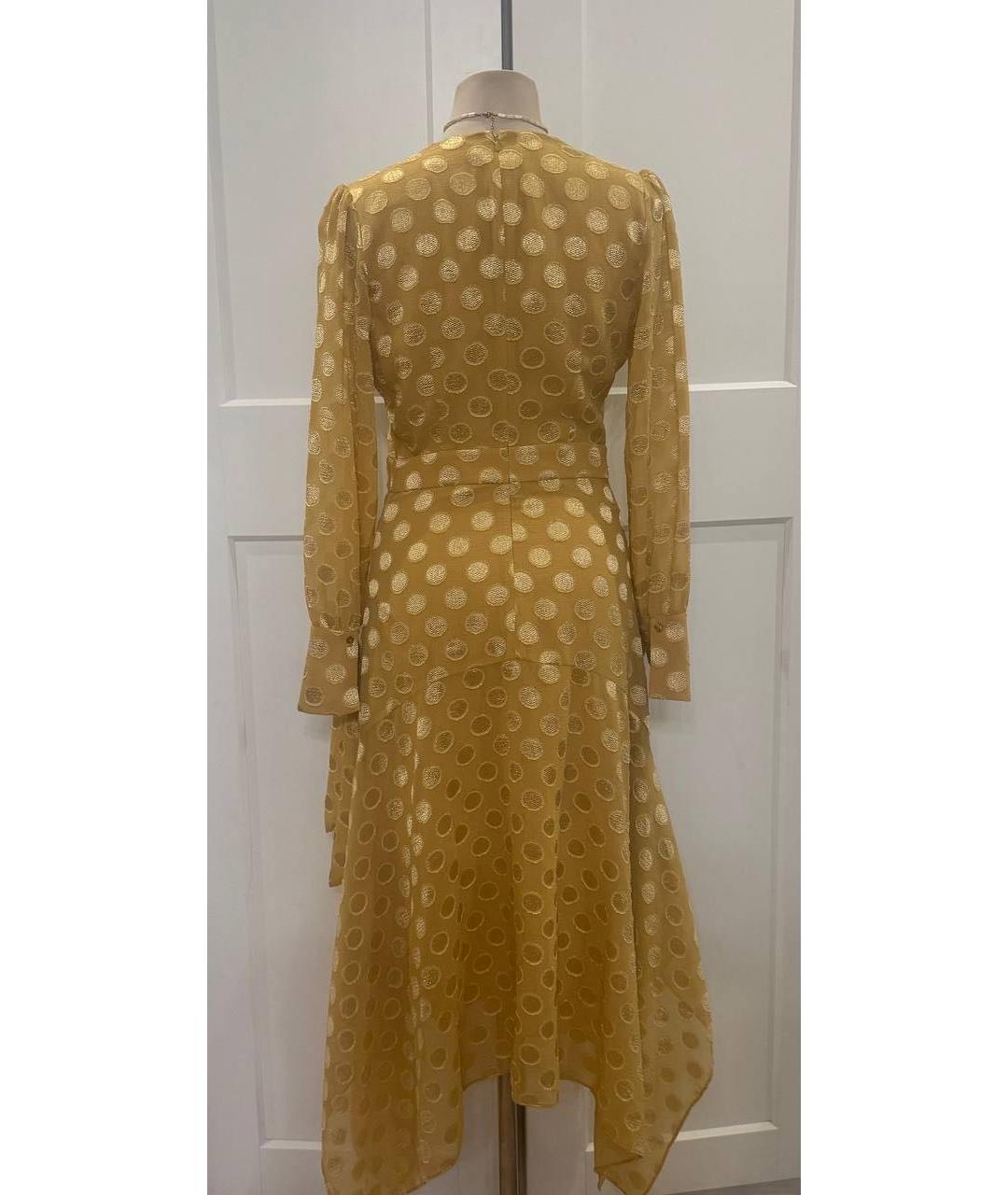 IVY OAK Желтое полиэстеровое повседневное платье, фото 5