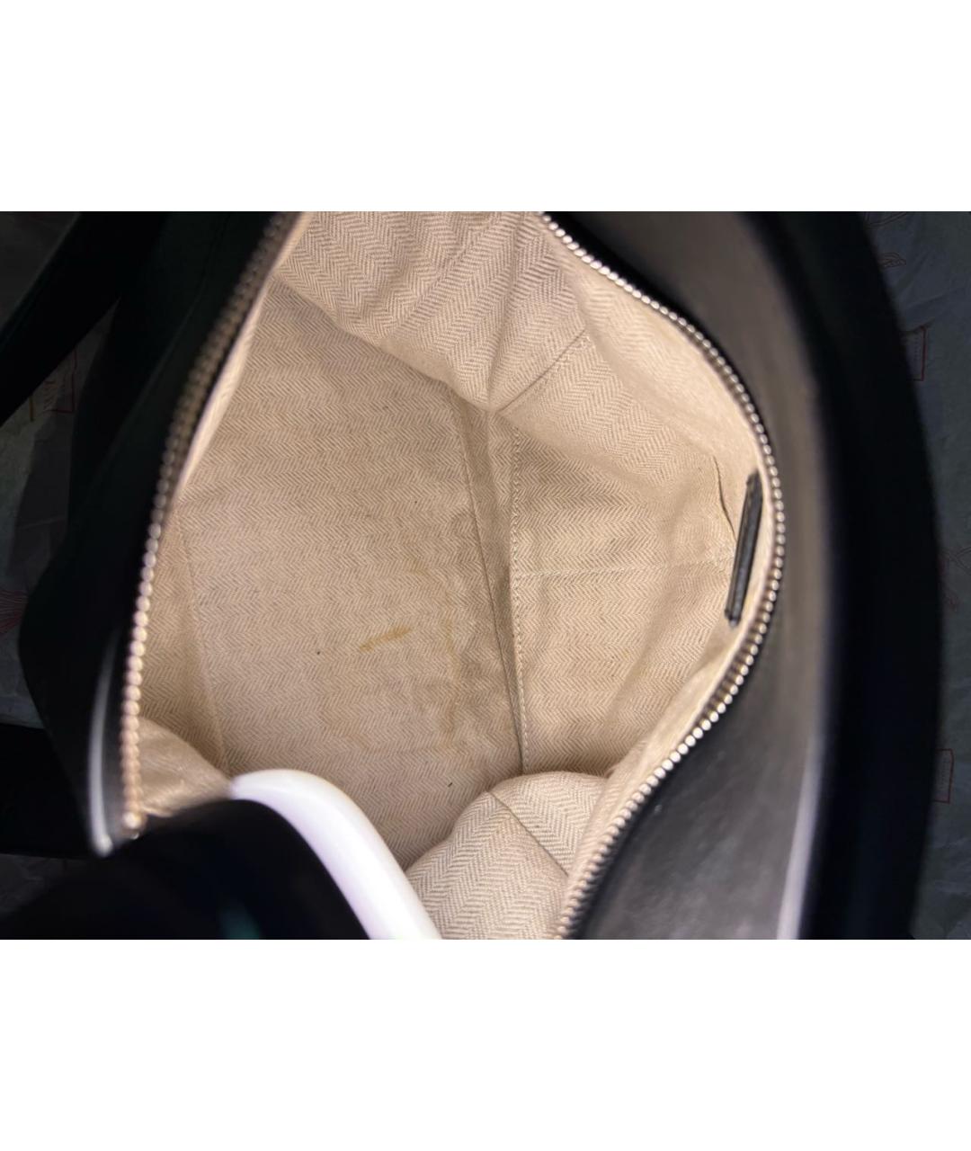 LOEWE Черная кожаная сумка тоут, фото 4