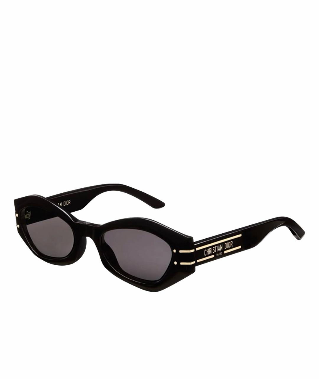 CHRISTIAN DIOR Черные пластиковые солнцезащитные очки, фото 1