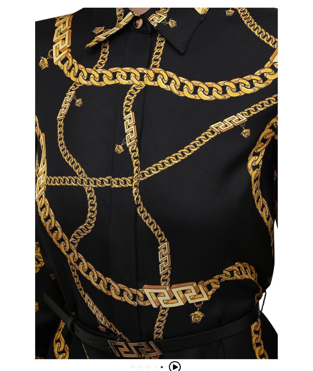 VERSACE Шелковое повседневное платье, фото 5