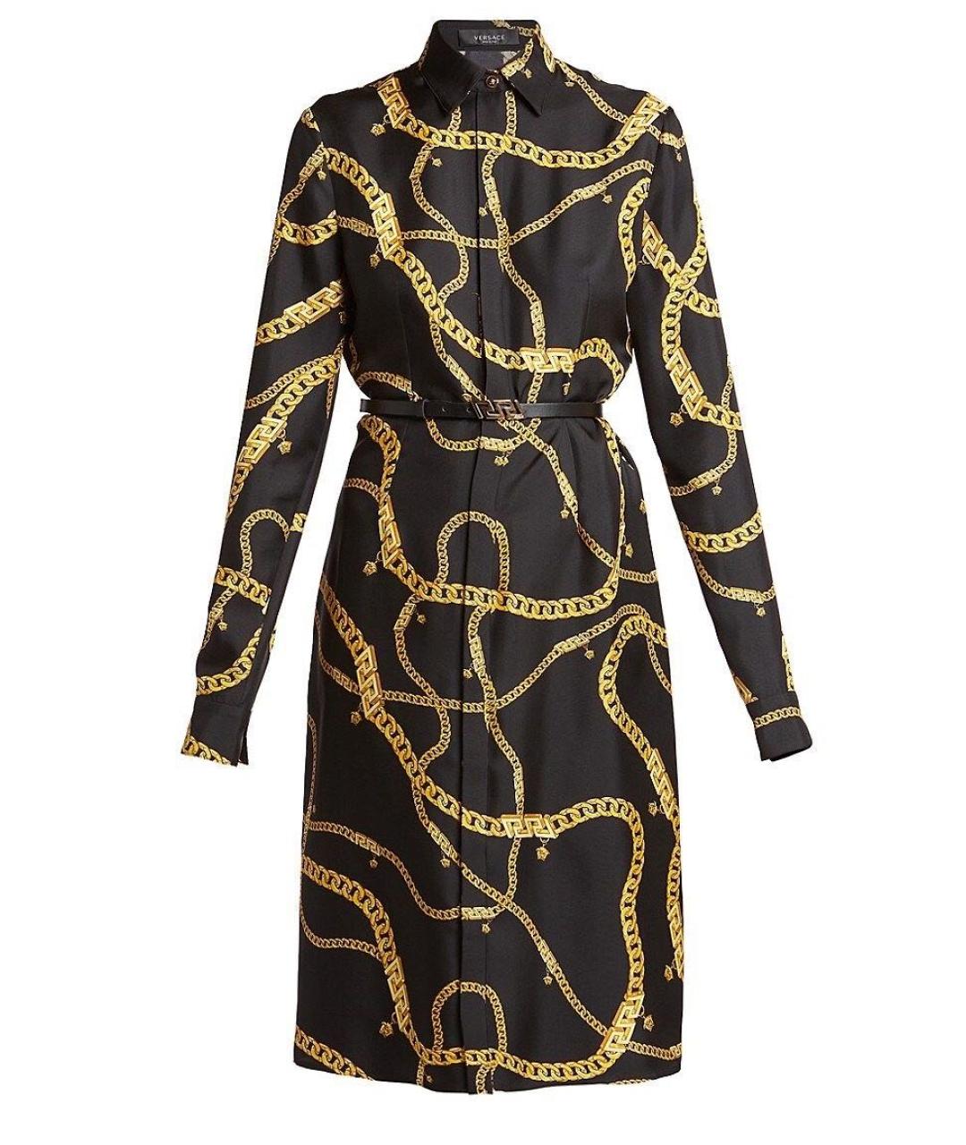 VERSACE Шелковое повседневное платье, фото 6