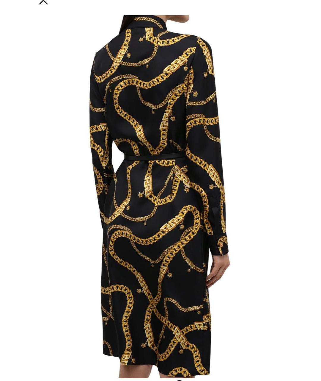 VERSACE Шелковое повседневное платье, фото 2