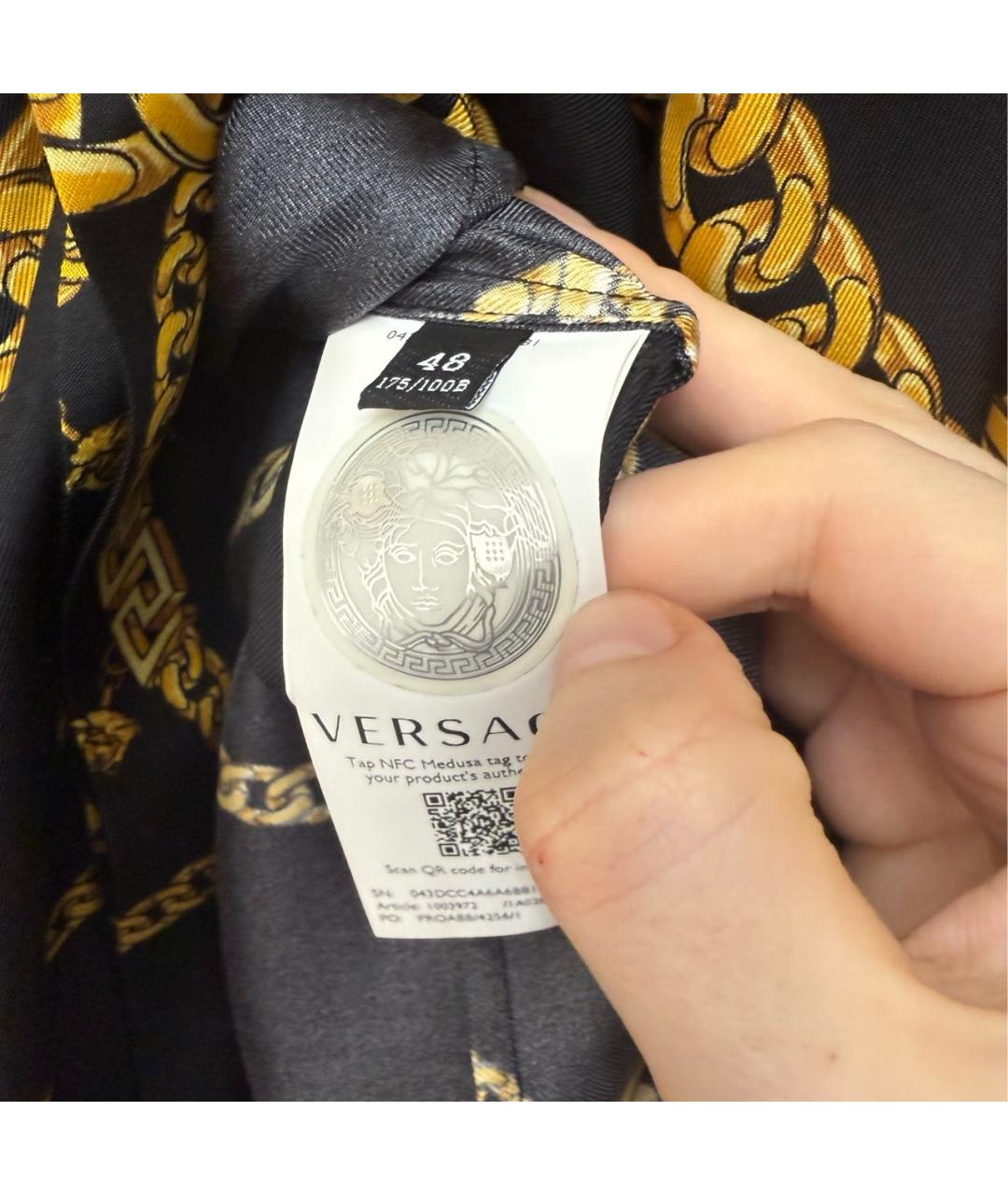 VERSACE Шелковое повседневное платье, фото 3