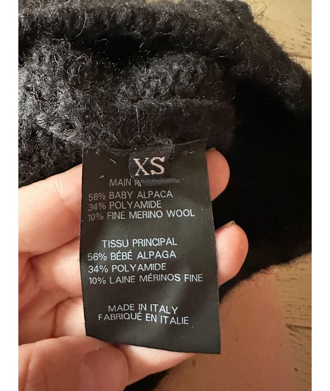 VETEMENTS Черный шерстяной кардиган, фото 6