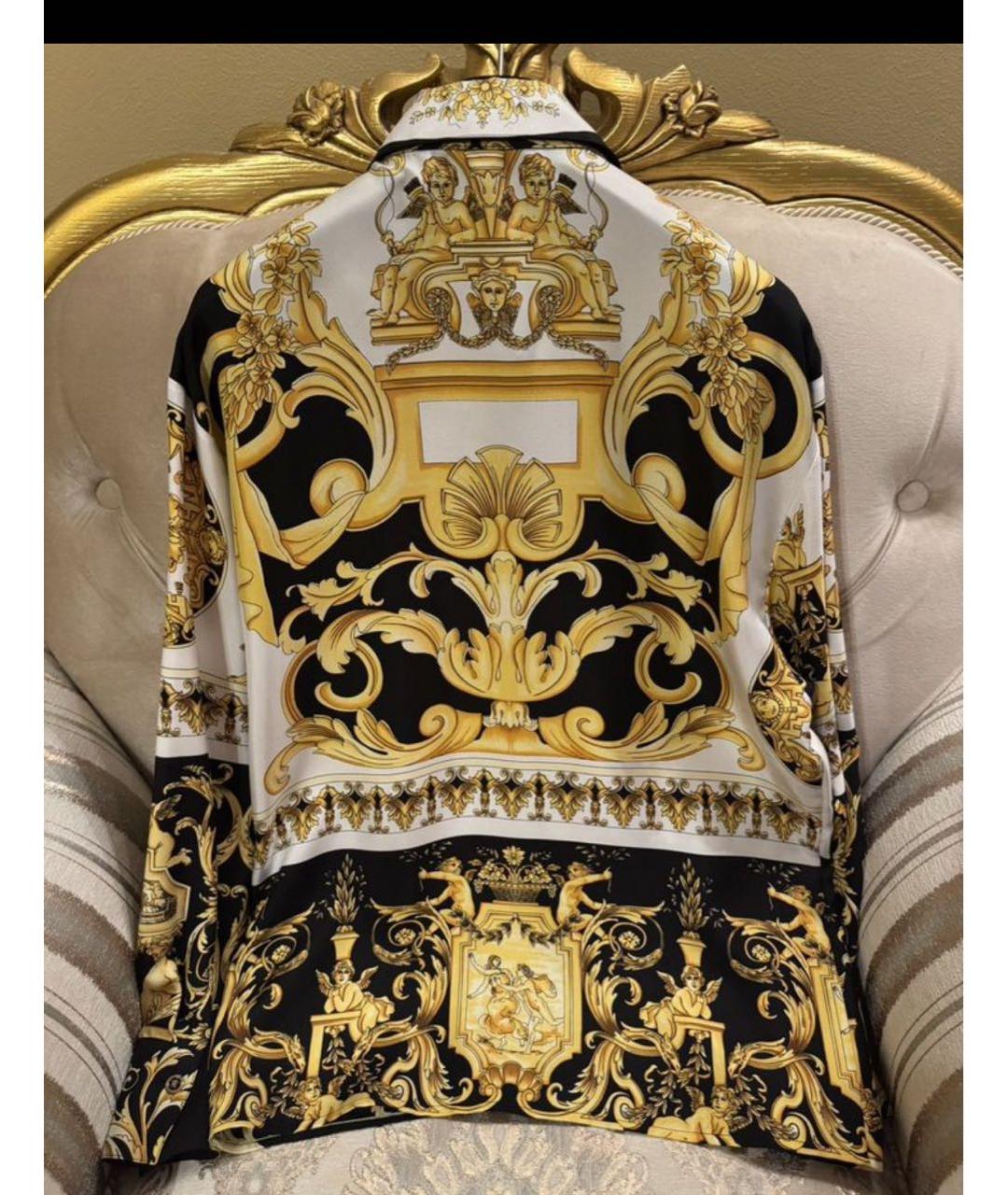 VERSACE Шелковая рубашка, фото 4