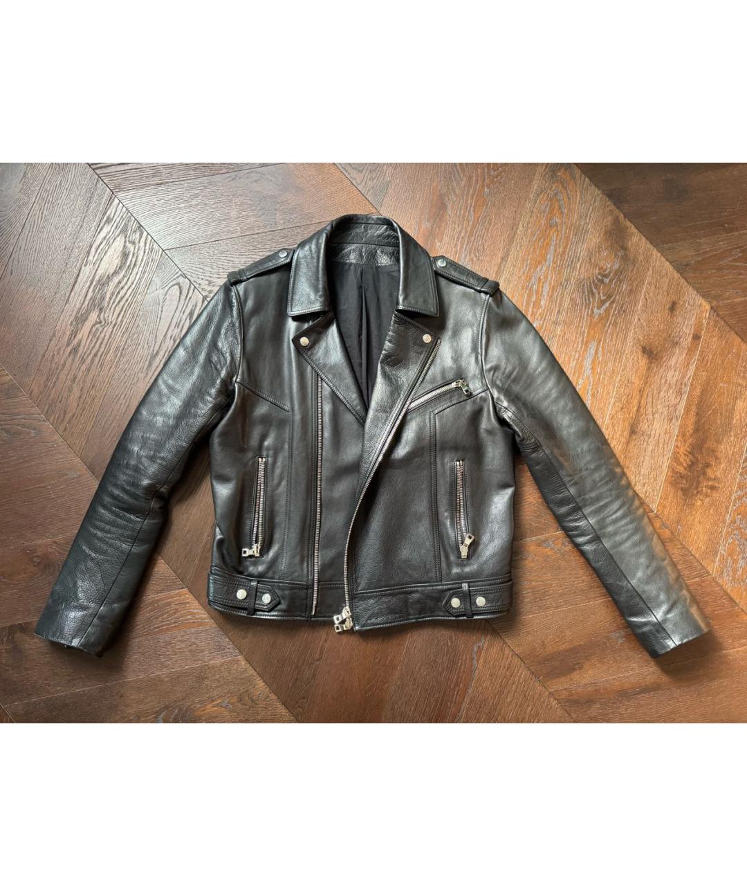 BALMAIN Черная кожаная куртка, фото 9