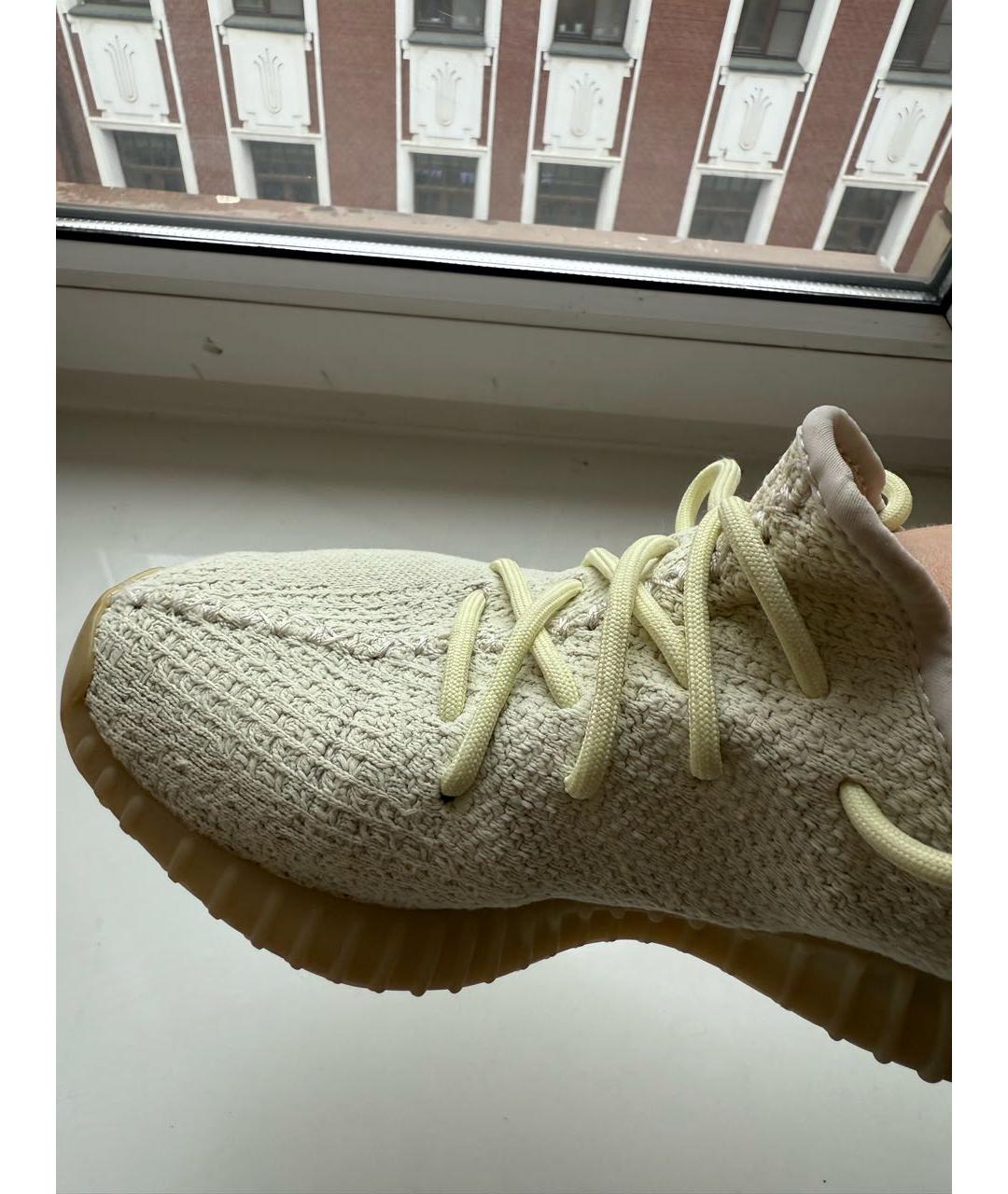 ADIDAS YEEZY Зеленые текстильные кроссовки, фото 7