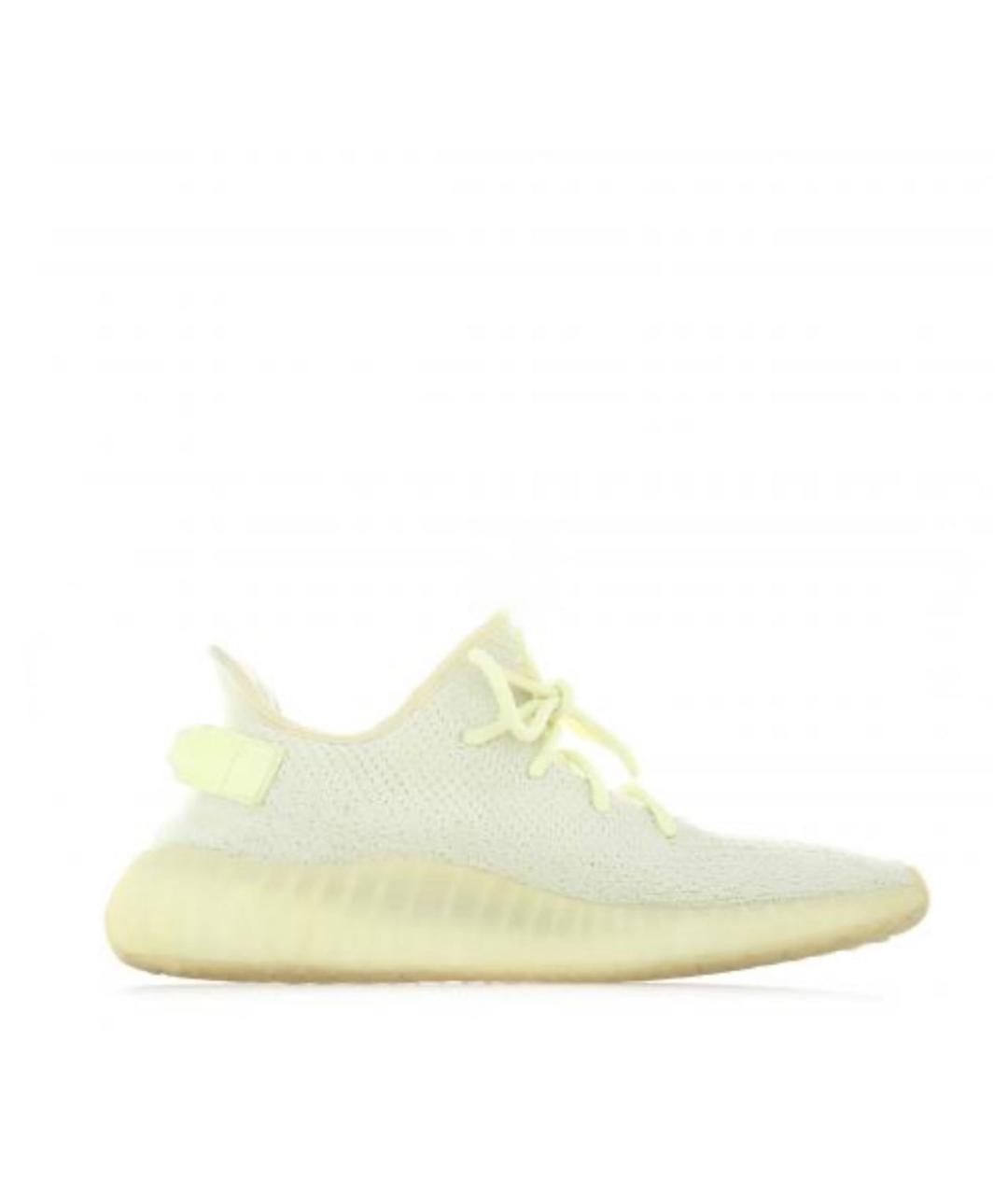 ADIDAS YEEZY Зеленые текстильные кроссовки, фото 1