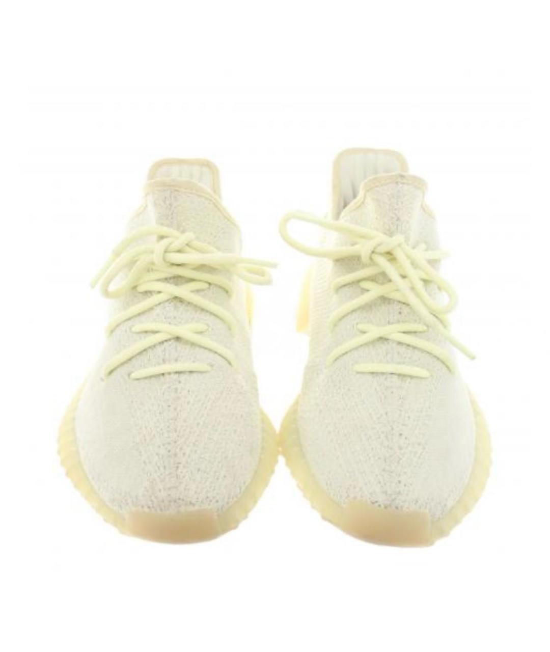 ADIDAS YEEZY Зеленые текстильные кроссовки, фото 2