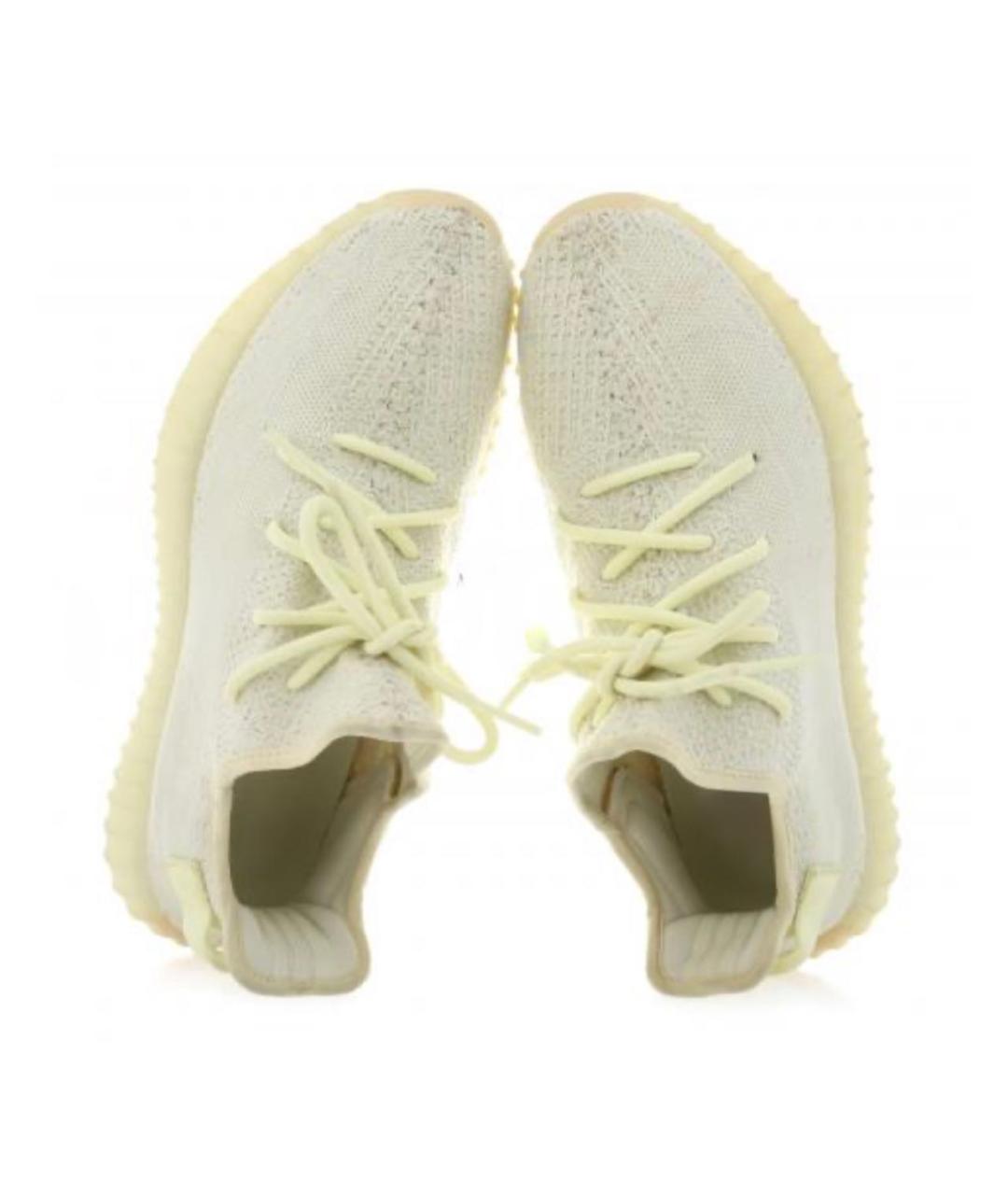 ADIDAS YEEZY Зеленые текстильные кроссовки, фото 3