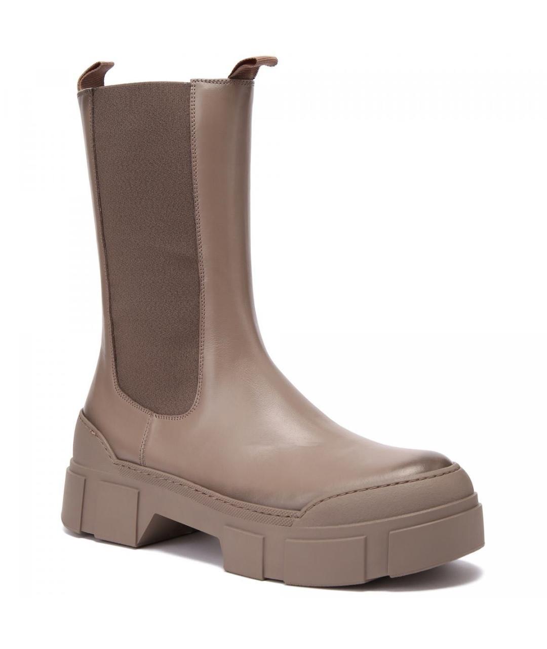 MAX MARA Бежевые кожаные сапоги, фото 7