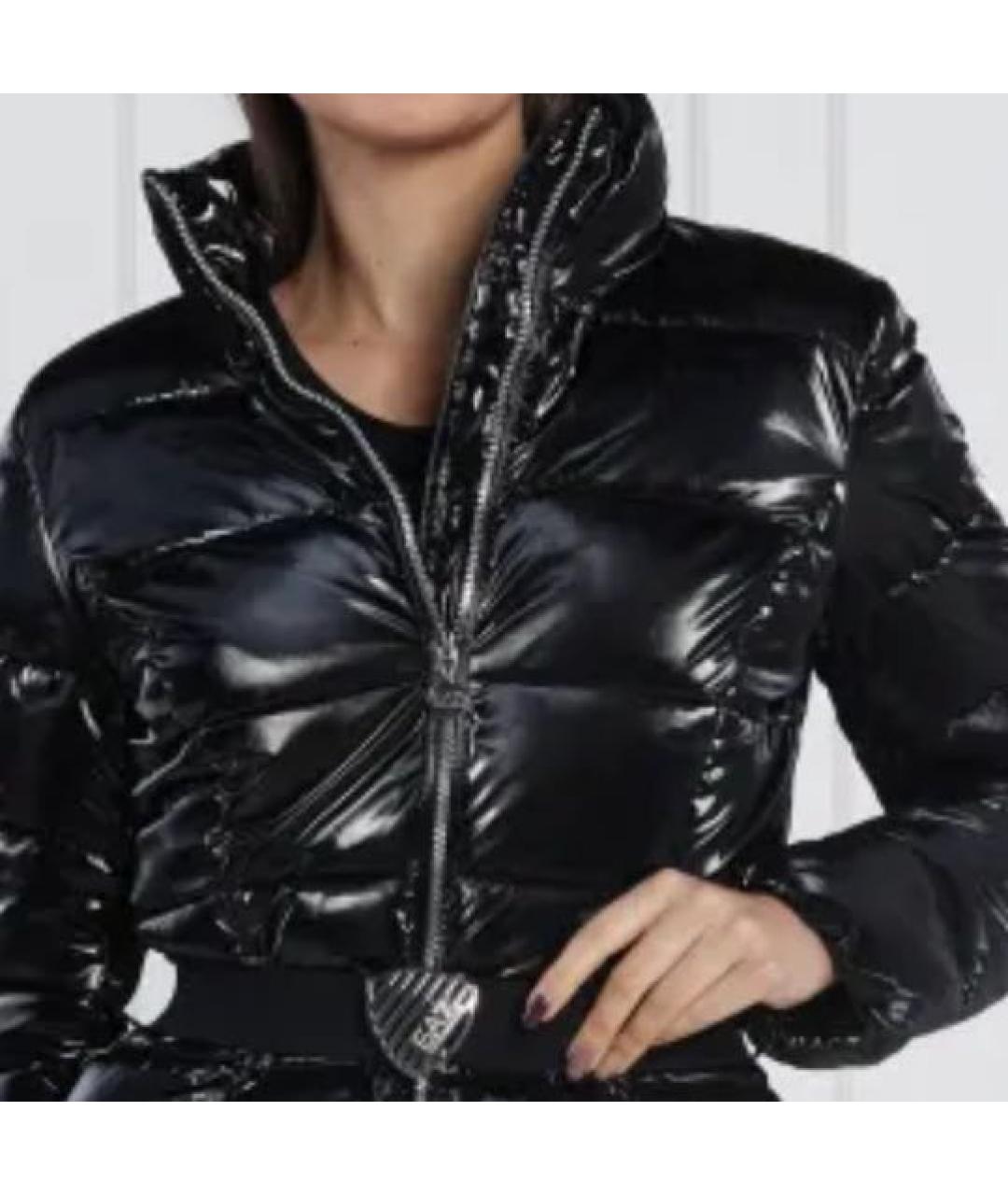 EMPORIO ARMANI Черная полиэстеровая куртка, фото 3