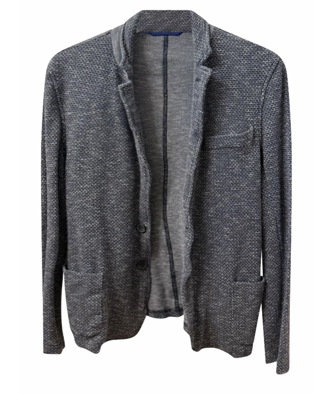 TRUSSARDI JEANS Синий хлопковый кардиган, фото 1