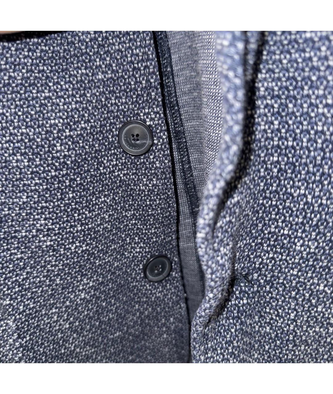 TRUSSARDI JEANS Синий хлопковый кардиган, фото 4