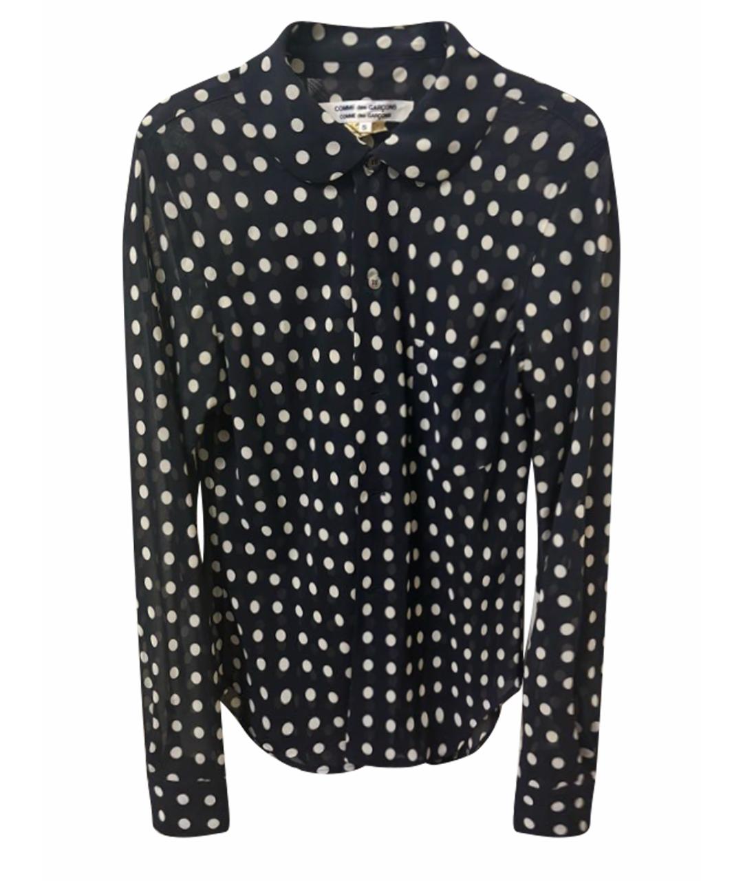 COMME DES GARÇONS Темно-синяя полиэстеровая рубашка, фото 1