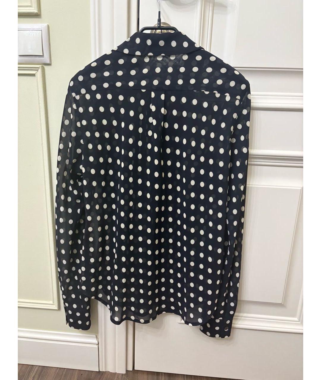 COMME DES GARÇONS Темно-синяя полиэстеровая рубашка, фото 2