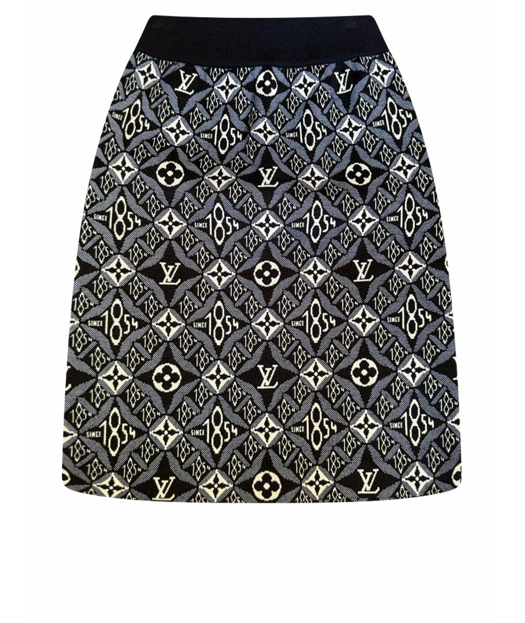 LOUIS VUITTON Черная юбка мини, фото 1