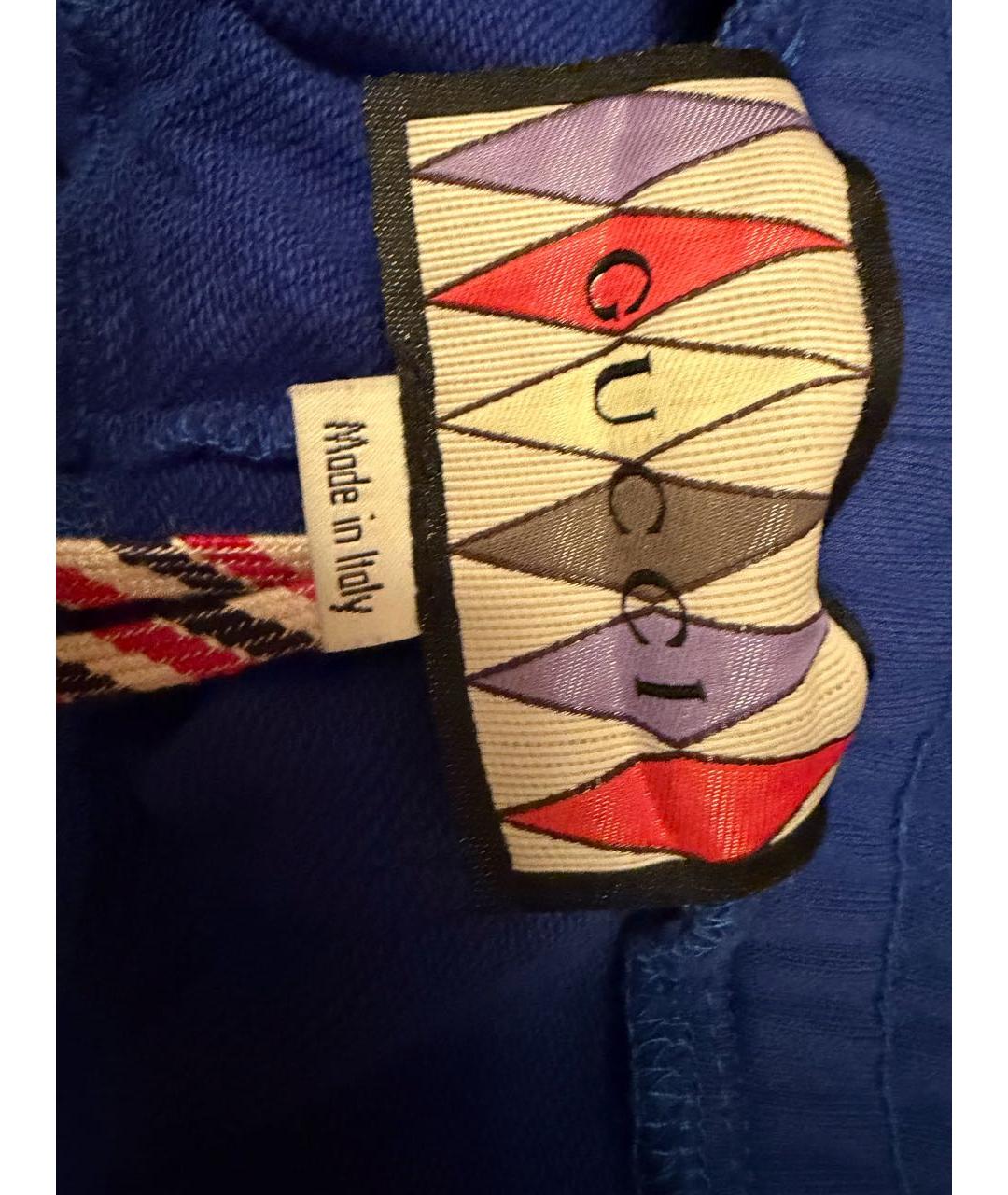 GUCCI Синий хлопковый костюм с брюками, фото 3