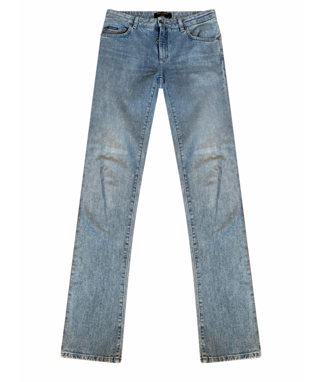 DOLCE&GABBANA Голубые джинсы слим, фото 1