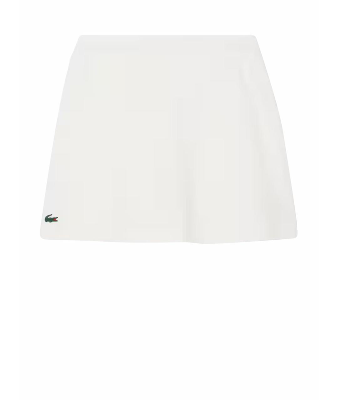 LACOSTE Белые полиэстеровые спортивные брюки и шорты, фото 1