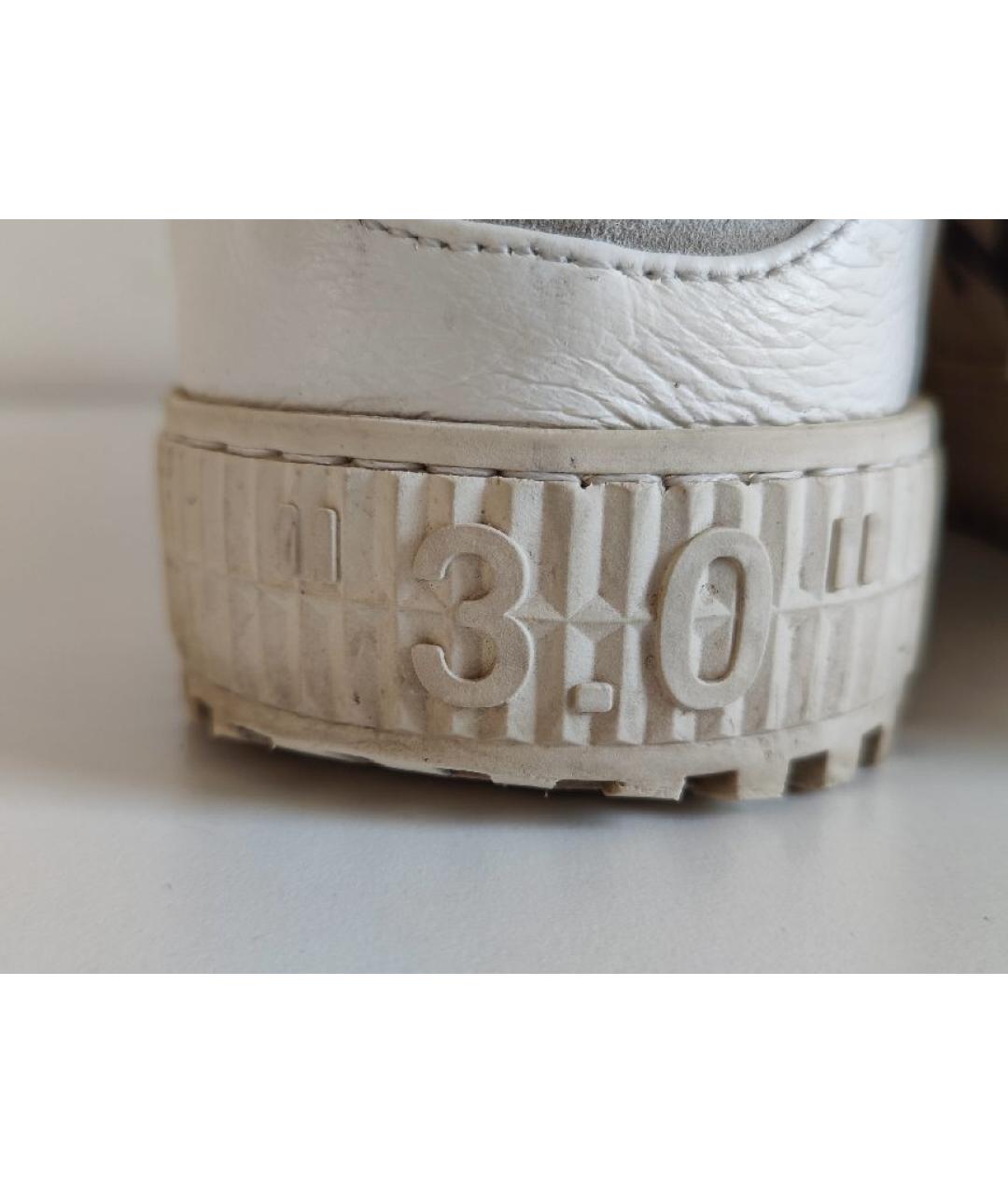 OFF-WHITE Белые кожаные кеды, фото 8