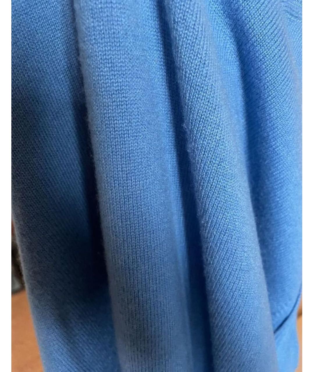 DOLCE&GABBANA Голубой кашемировый джемпер / свитер, фото 4