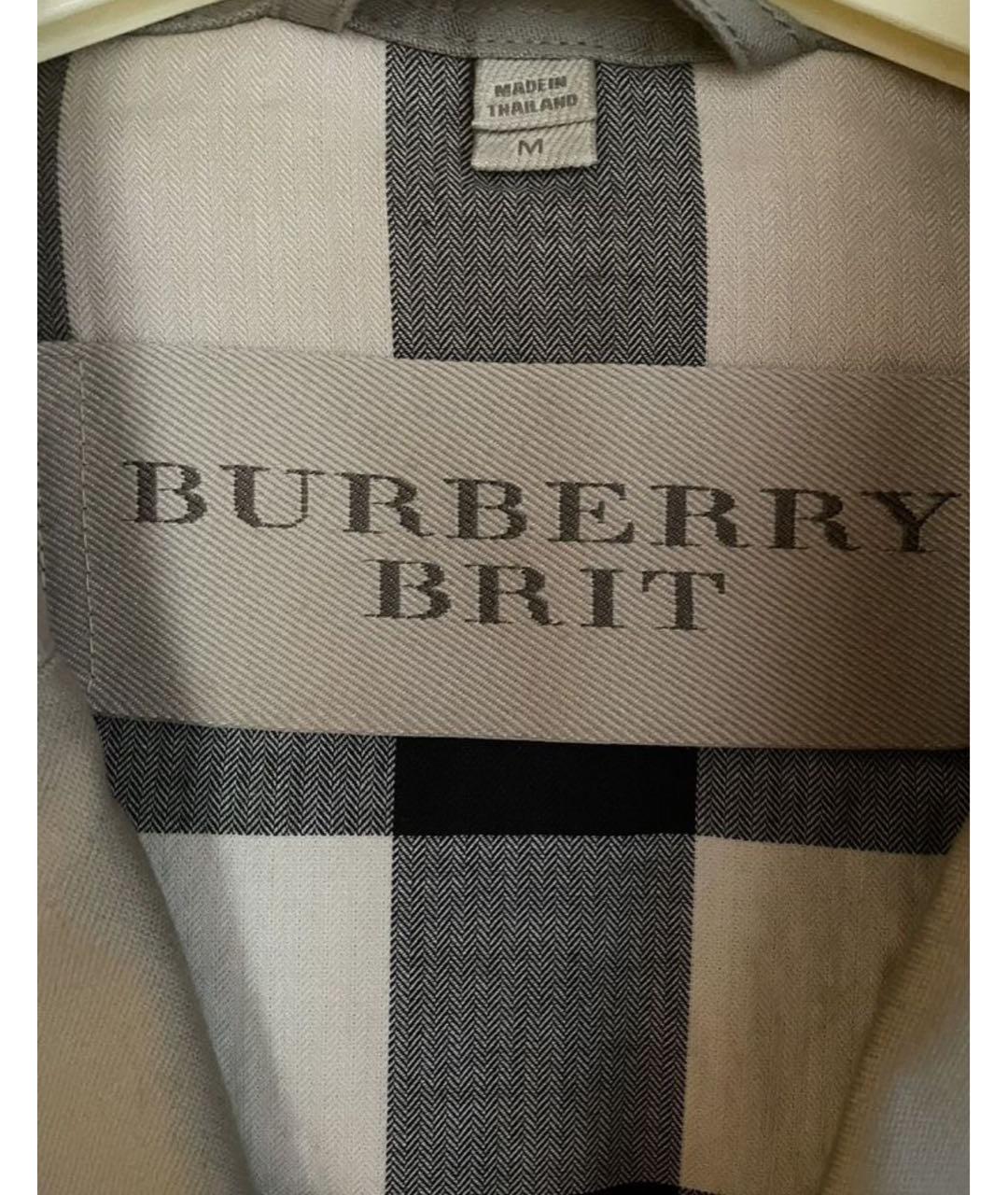 BURBERRY Бежевый хлопковый пиджак, фото 3